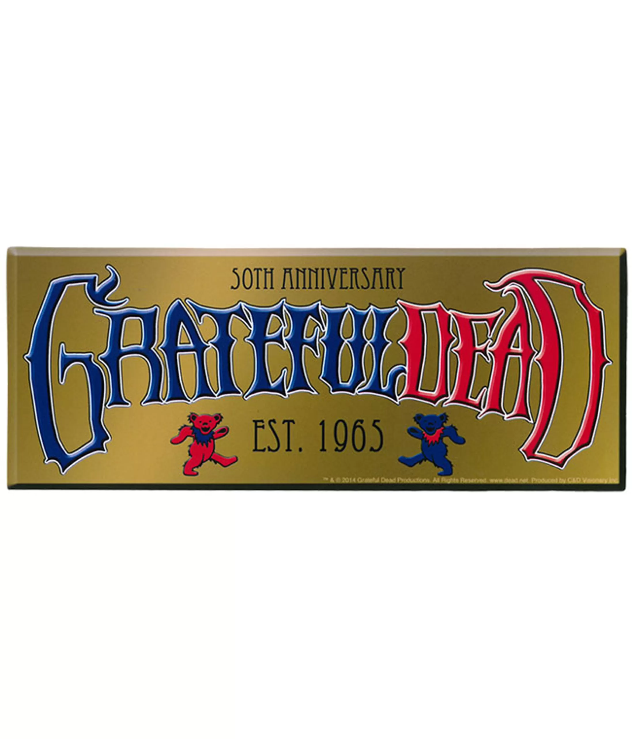 Grateful Dead<Liquid Blue GD 50th Anniversary Established Sticker