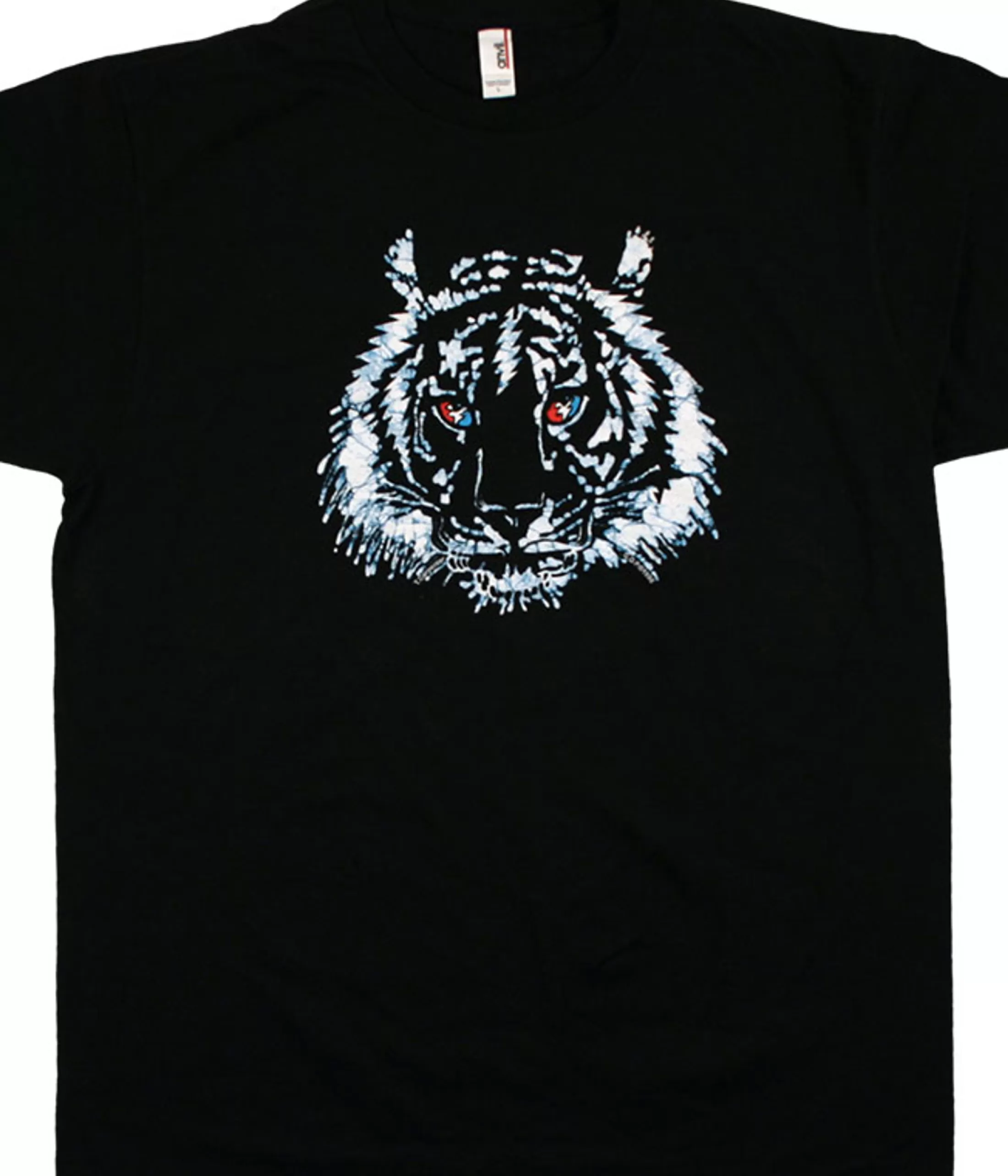 T-Shirt | Grateful Dead<Liquid Blue GD Tiger Batik Bolt Black T-Shirt