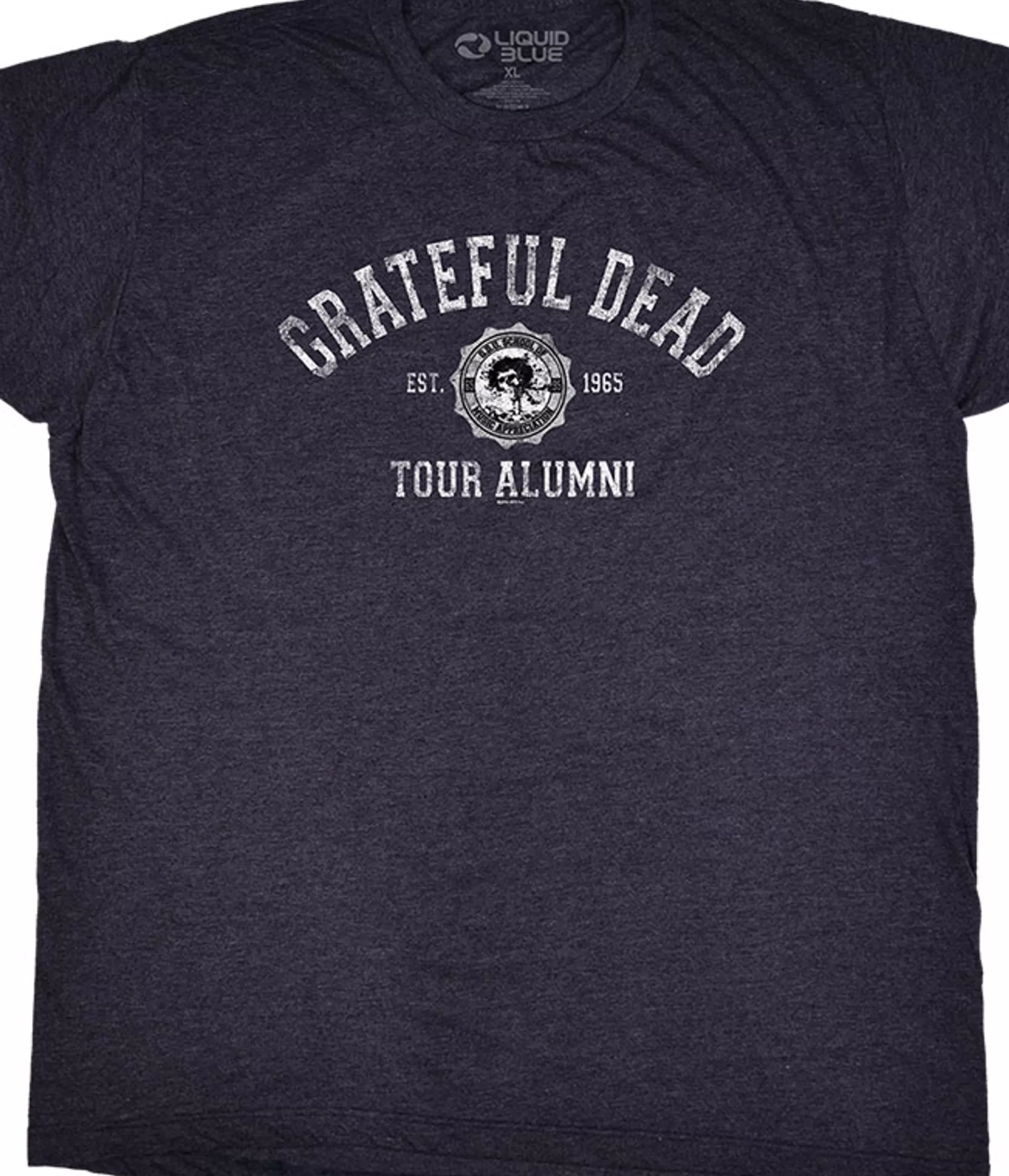 Poly-Cotton T-Shirt | Grateful Dead<Liquid Blue GD Tour Alumni Grey Poly Cotton T-Shirt