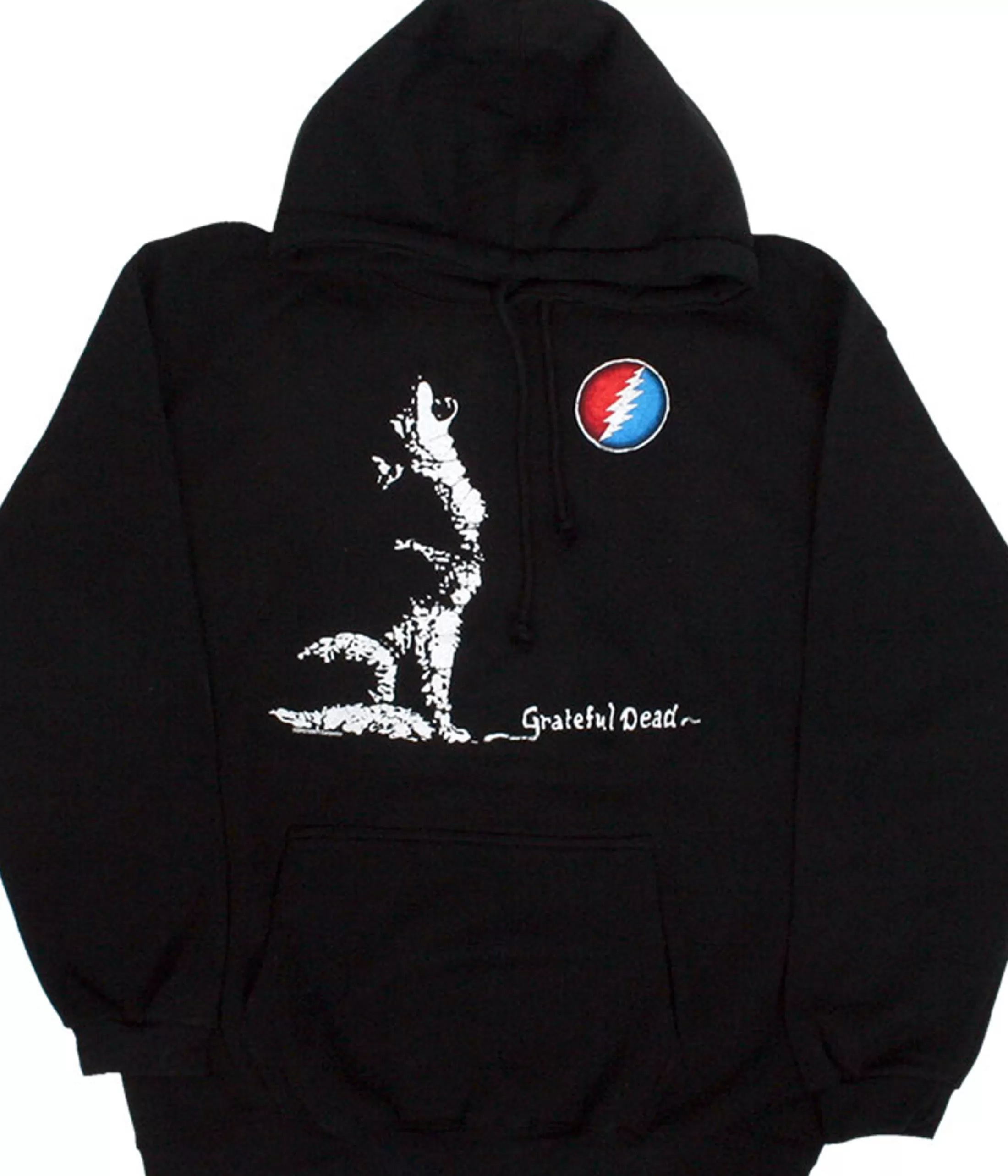 Hoodie | Grateful Dead<Liquid Blue GD Wolf Moon Black Hoodie