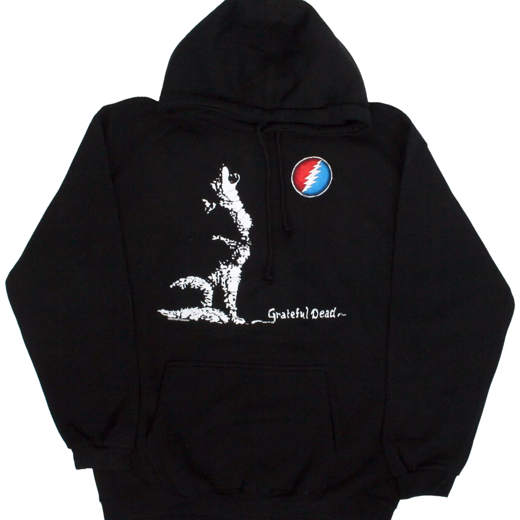 Hoodie | Grateful Dead<Liquid Blue GD Wolf Moon Black Hoodie