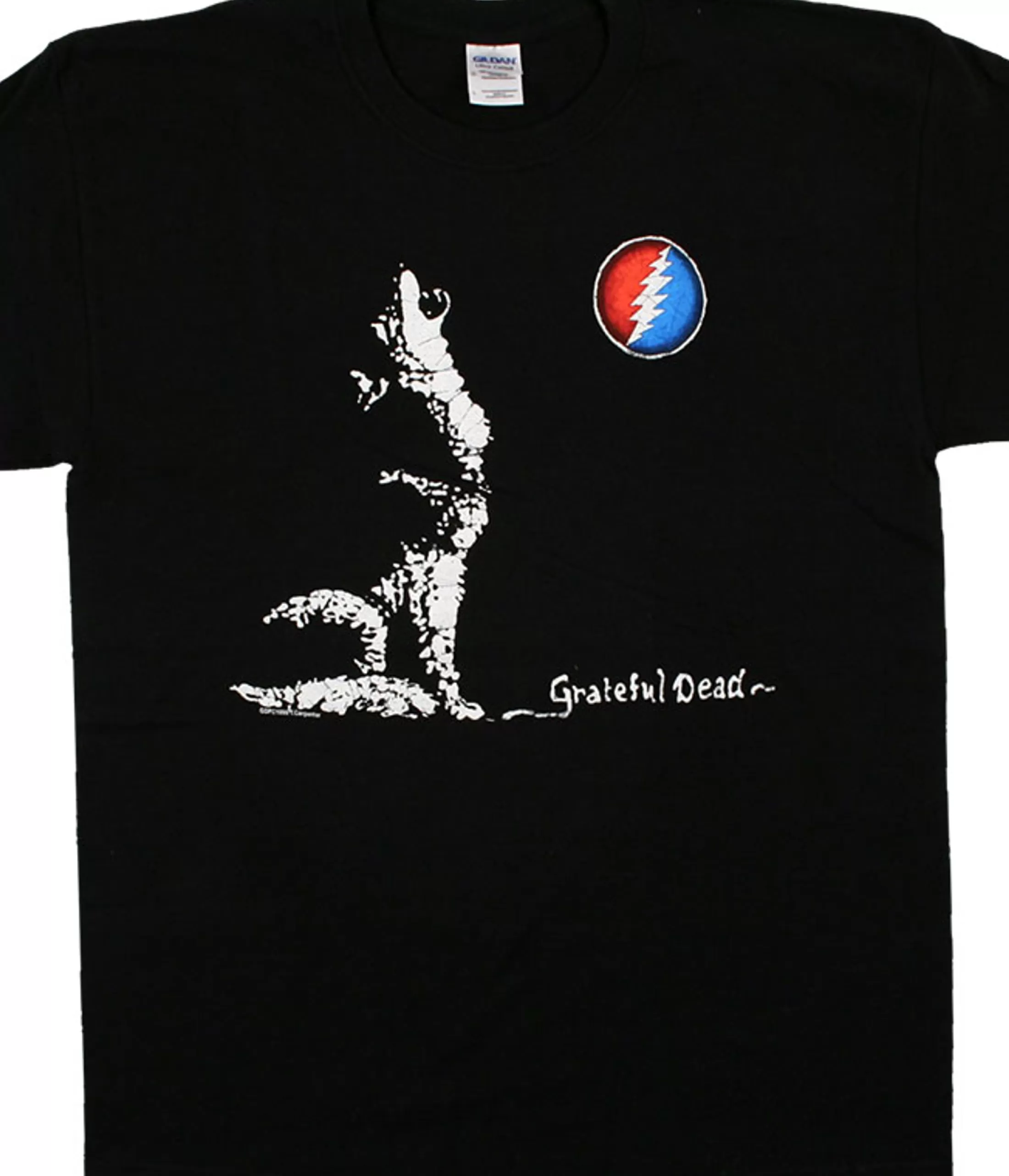 T-Shirt | Grateful Dead<Liquid Blue GD Wolf Moon Black T-Shirt