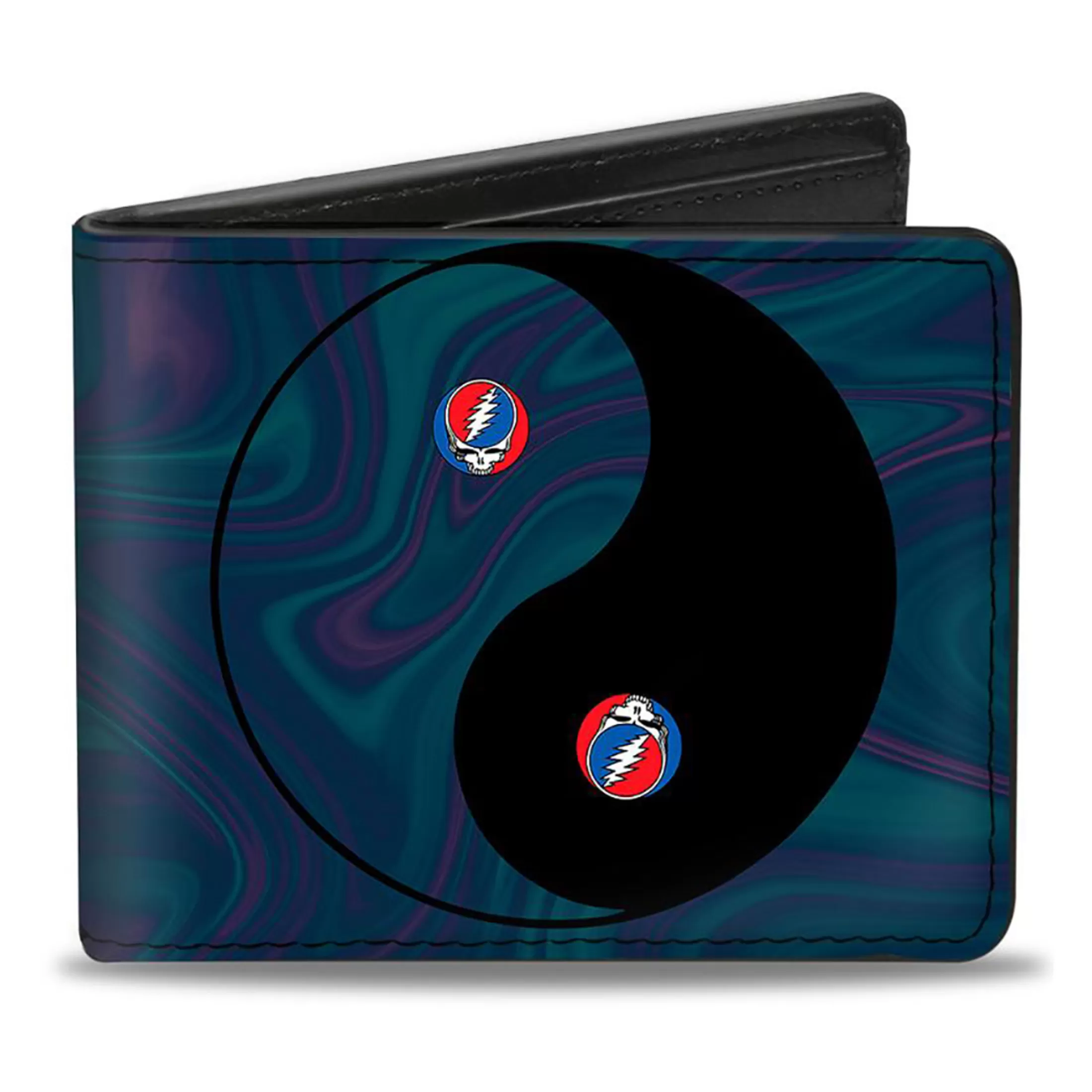 Wallets | Grateful Dead<Liquid Blue GD Ying Yang Swirl Bi-Fold Wallet