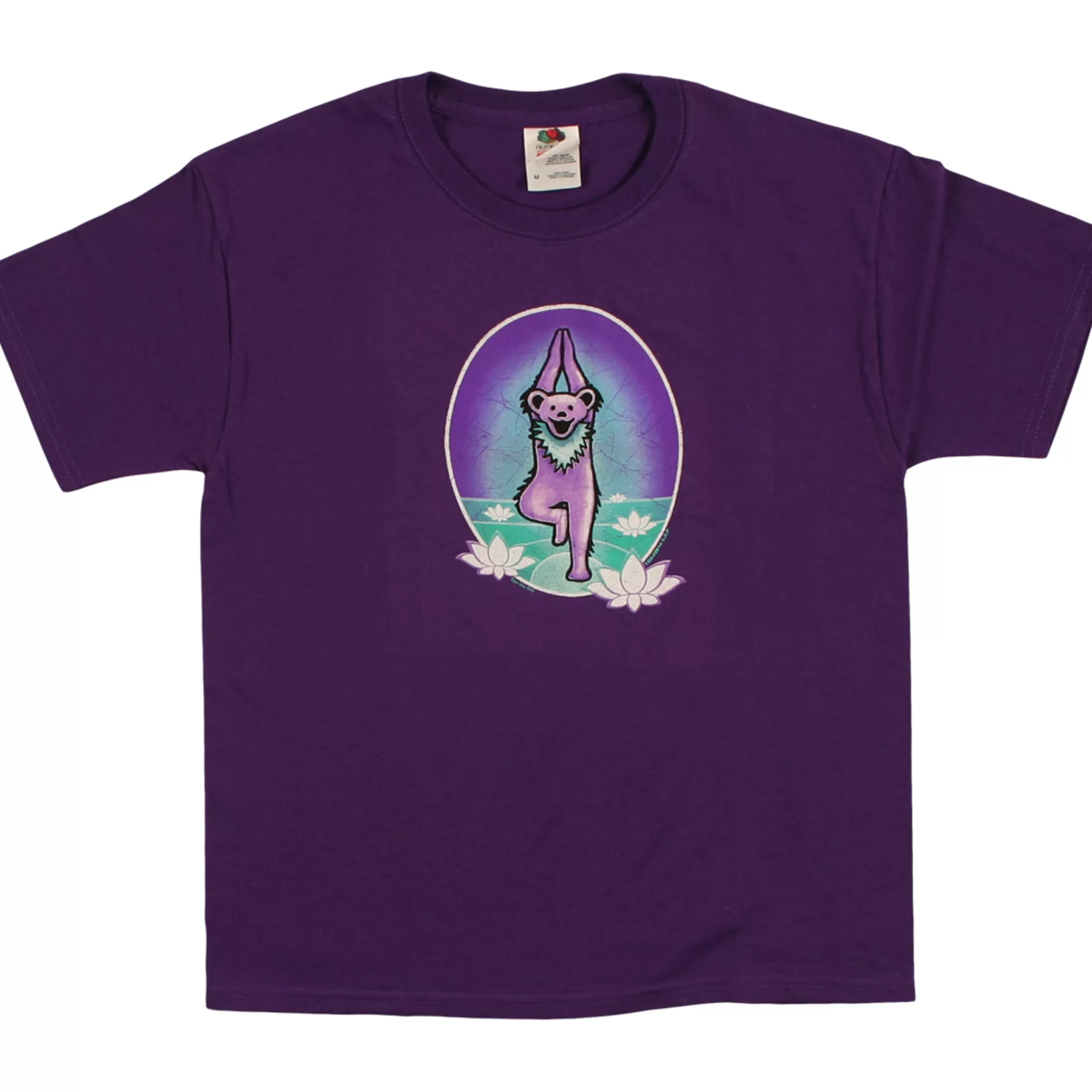 Youth | Grateful Dead<Liquid Blue GD Yoga Bear Youth Purple T-Shirt