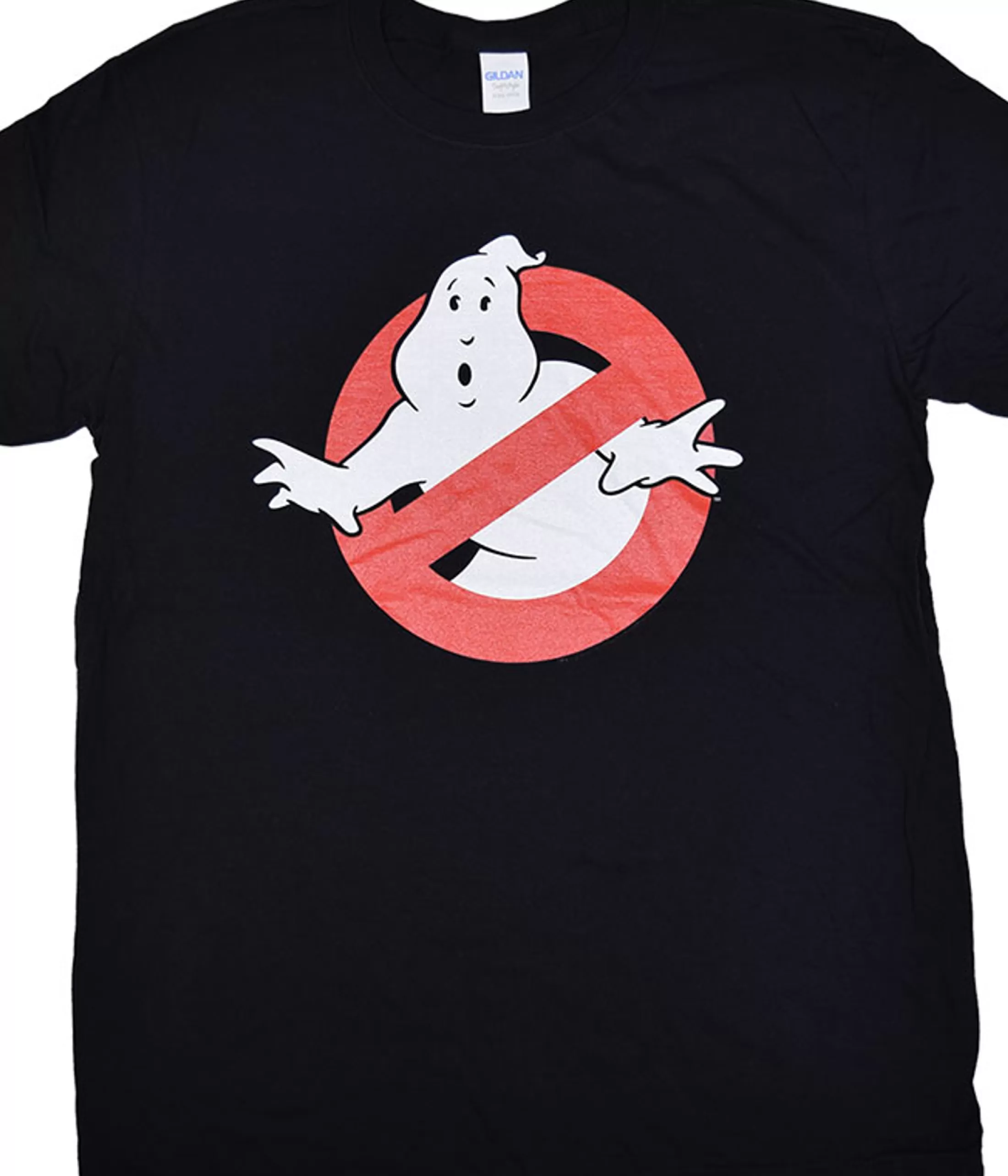 T-Shirt | Ghostbusters<Liquid Blue Ghostbusters Symbol Black T-Shirt