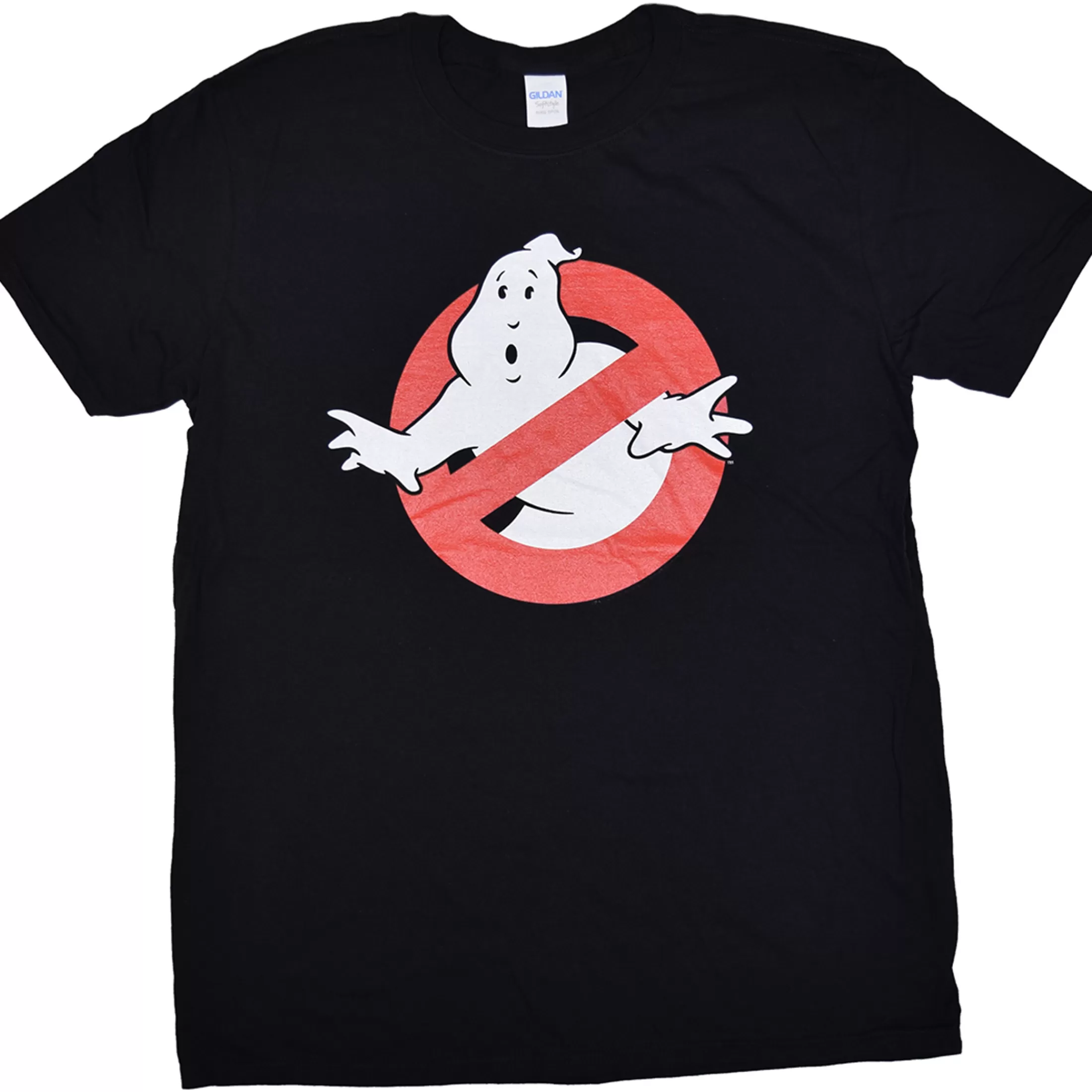 T-Shirt | Ghostbusters<Liquid Blue Ghostbusters Symbol Black T-Shirt