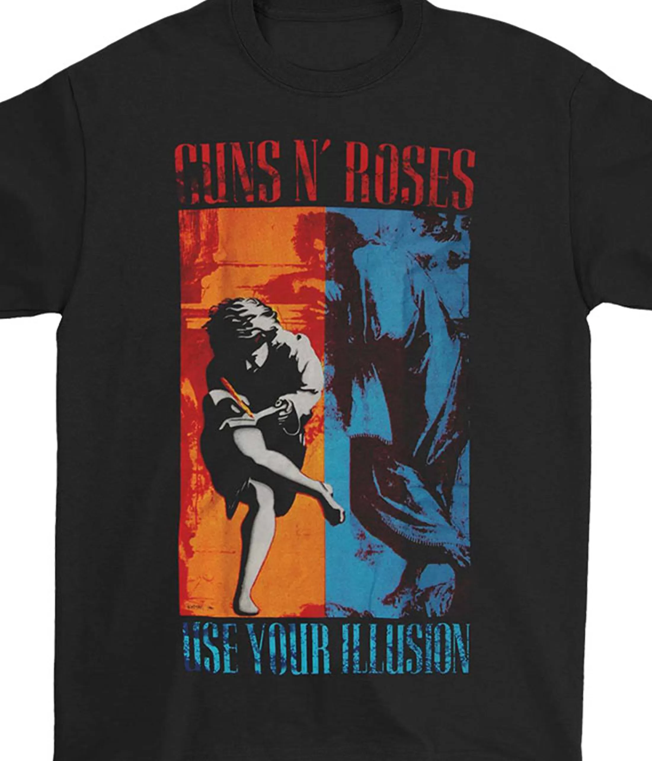 T-Shirt | Guns N Roses<Liquid Blue GNR 91 Illusions Black T-Shirt