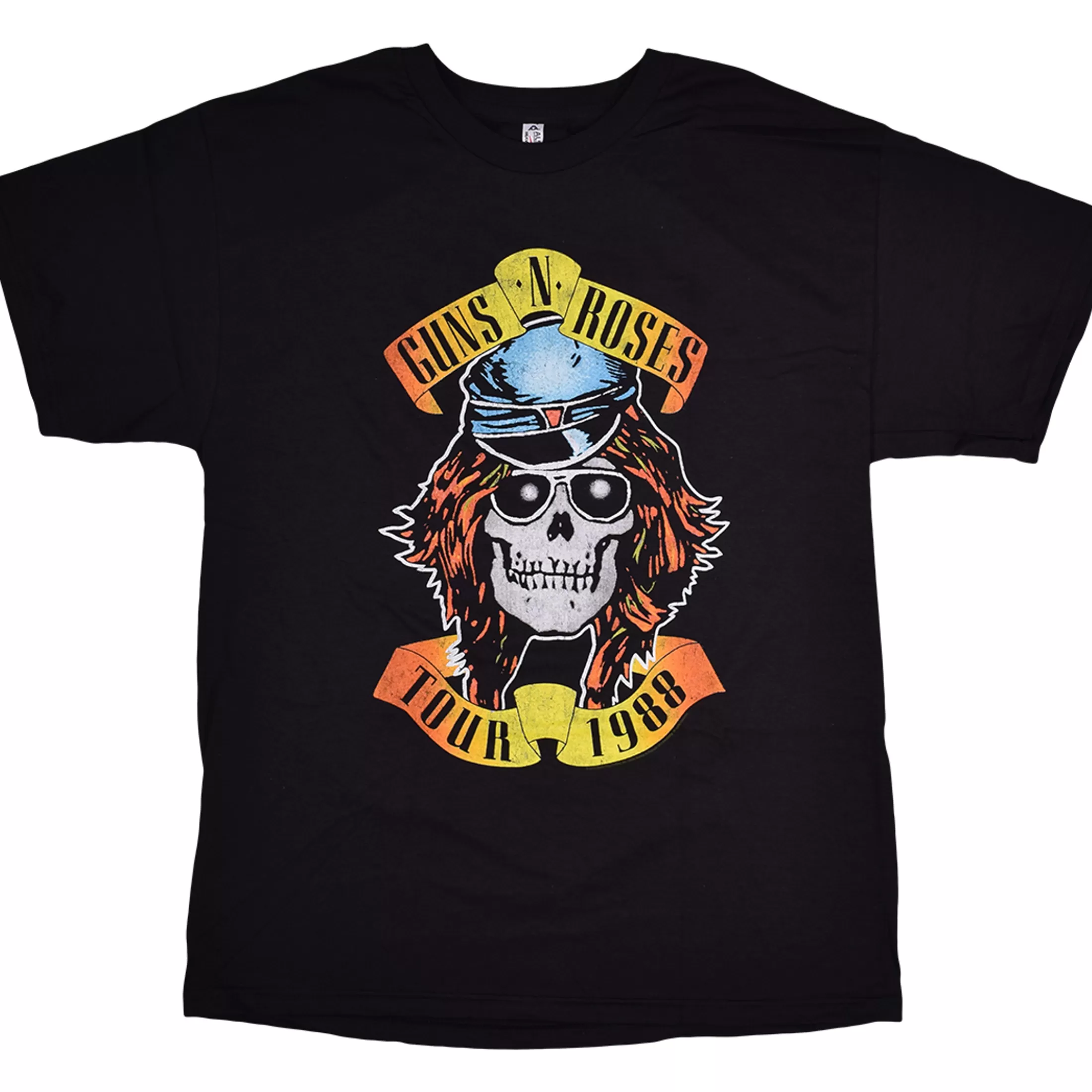 T-Shirt | Guns N Roses<Liquid Blue GNR Appetite 1988 Tour Black T-Shirt