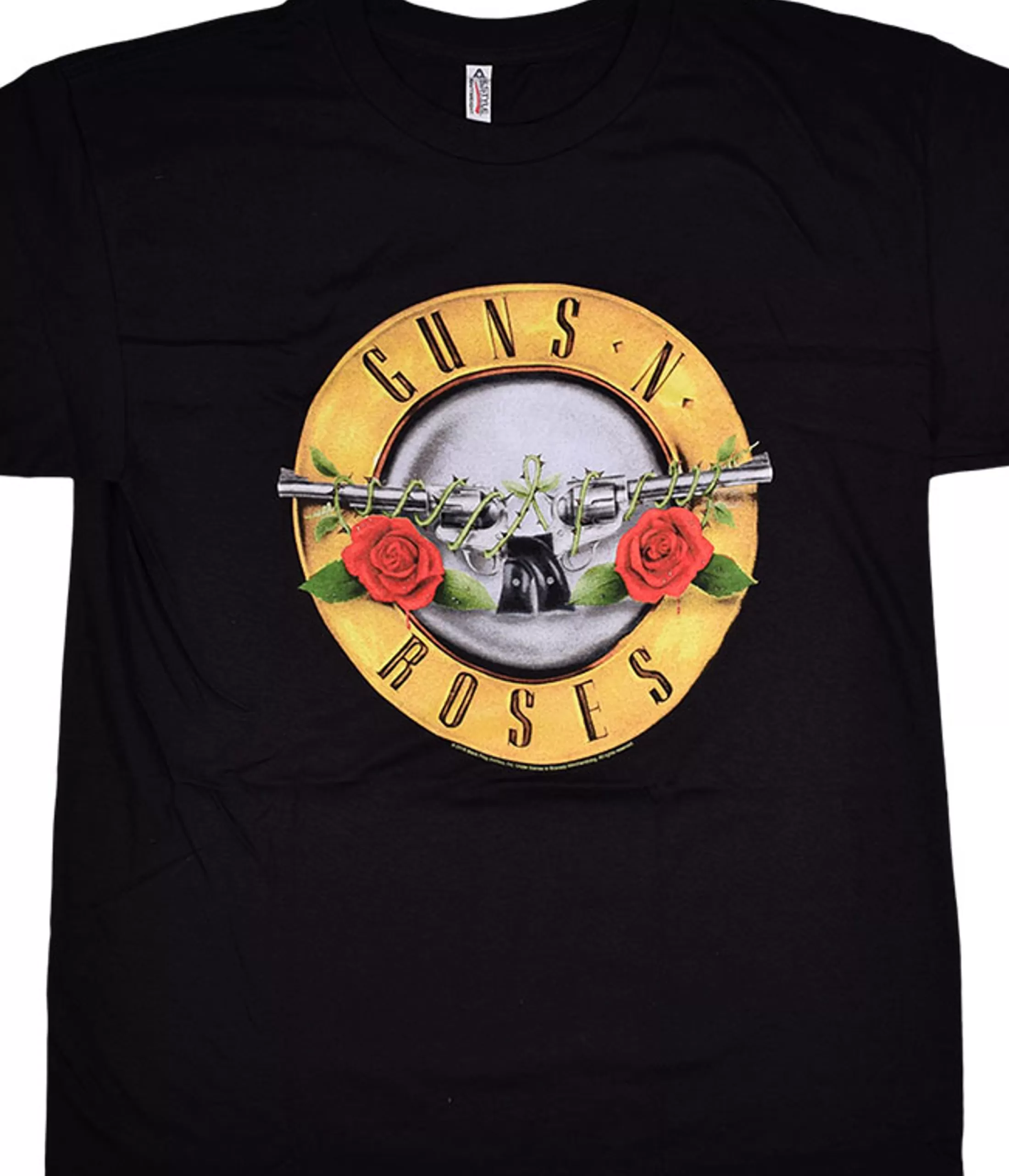 T-Shirt | Guns N Roses<Liquid Blue GNR Bullet Logo Black T-Shirt