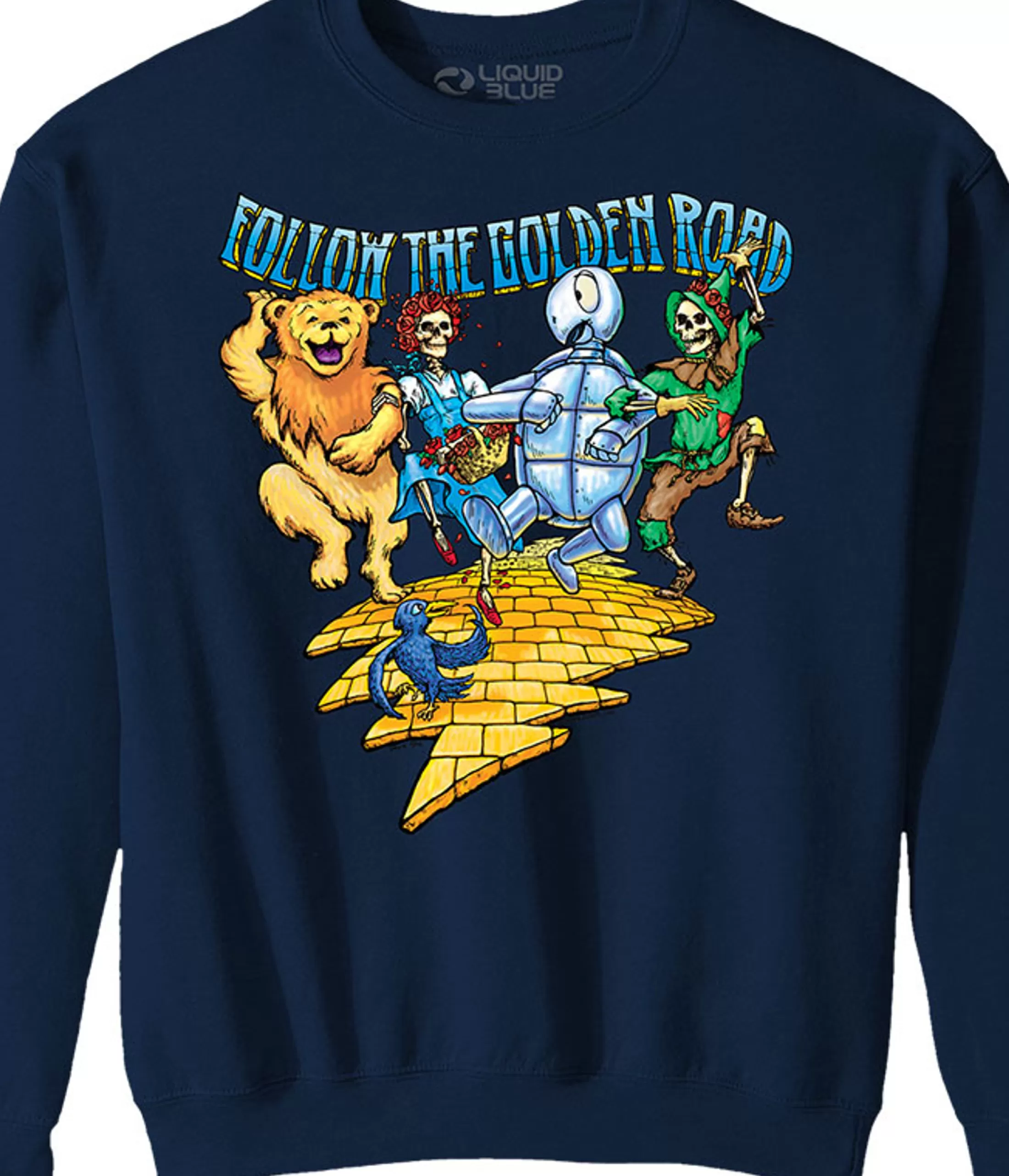 Sweatshirt | Grateful Dead<Liquid Blue Golden Road Navy Sweatshirt