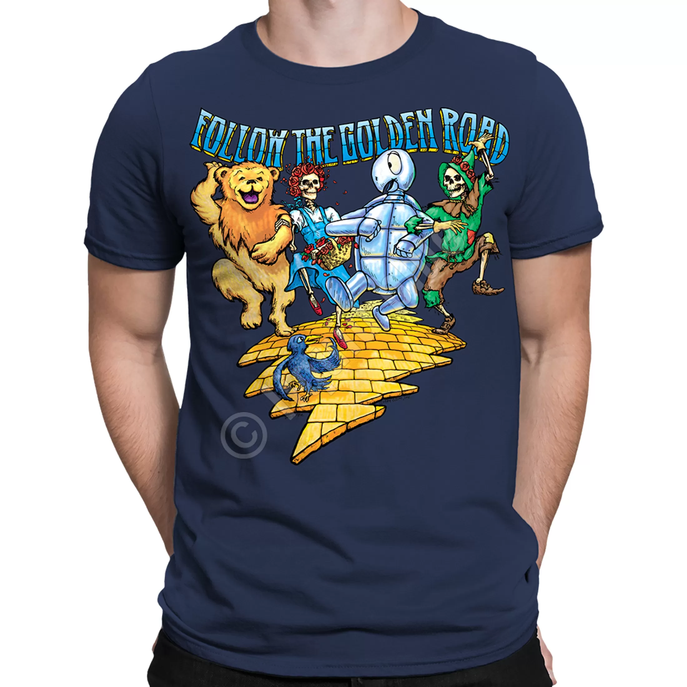 T-Shirt | Grateful Dead<Liquid Blue Golden Road Navy T-Shirt