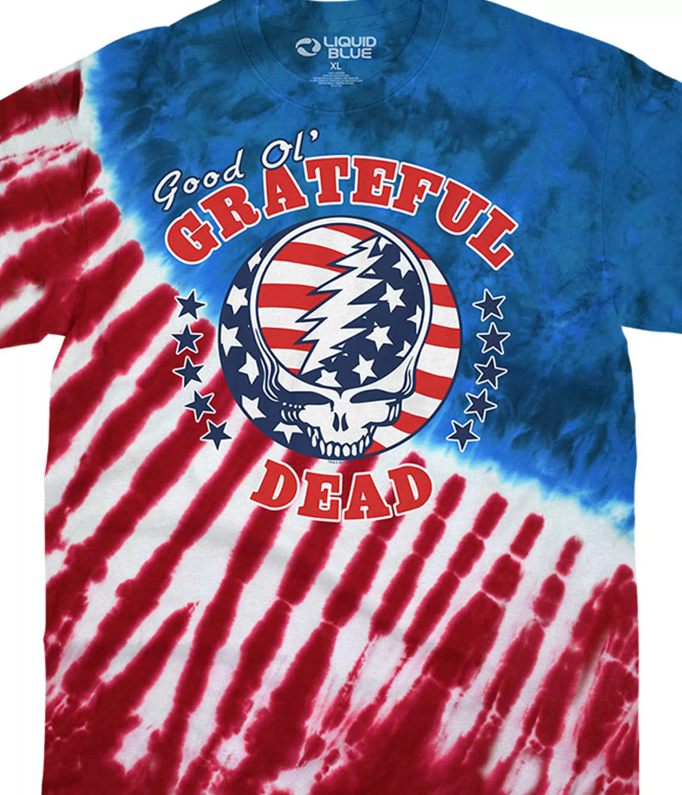 T-Shirt | Grateful Dead<Liquid Blue Good Ol GD Tie-Dye T-Shirt