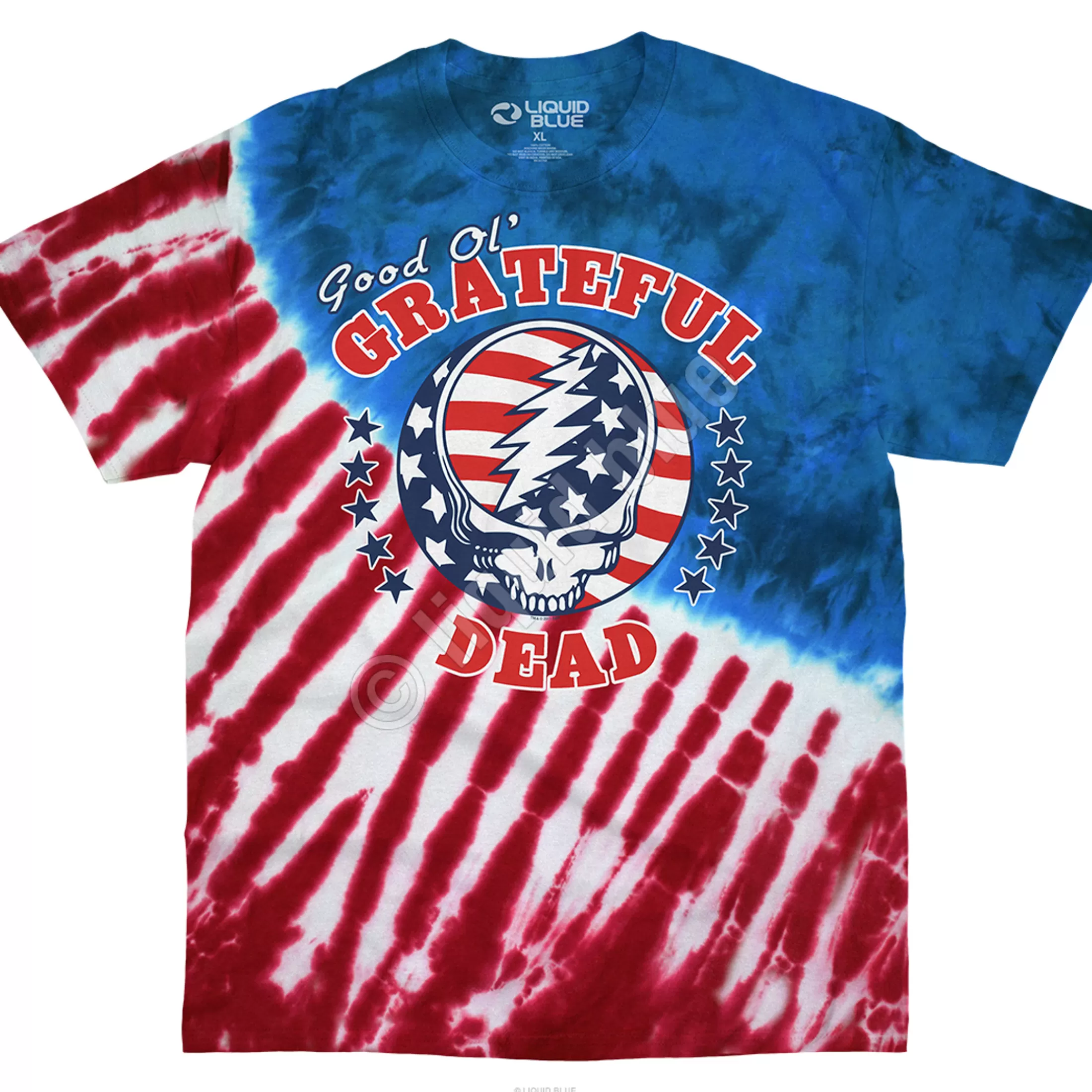 T-Shirt | Grateful Dead<Liquid Blue Good Ol GD Tie-Dye T-Shirt