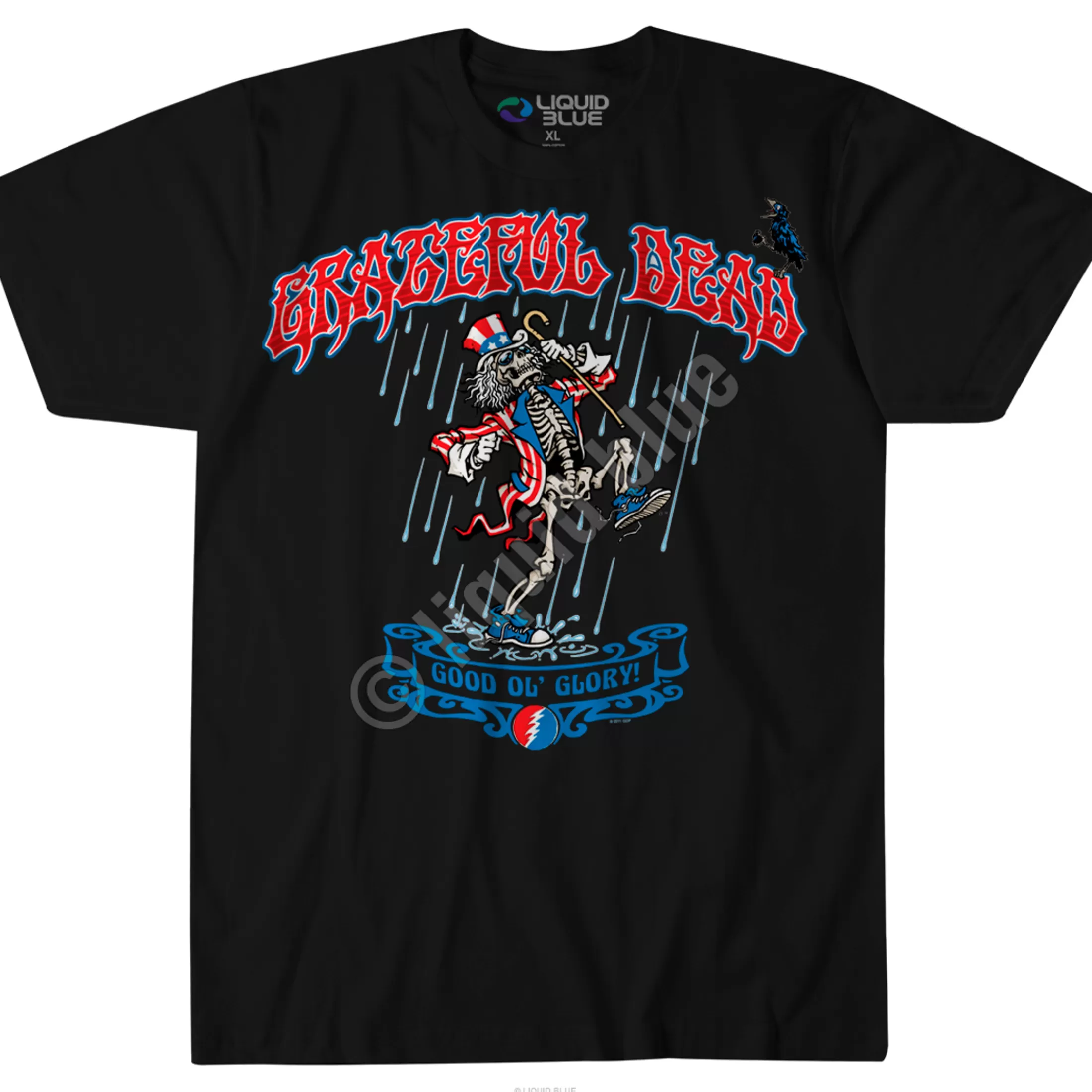 T-Shirt | Grateful Dead<Liquid Blue Good Ol Glory Custom T-Shirt