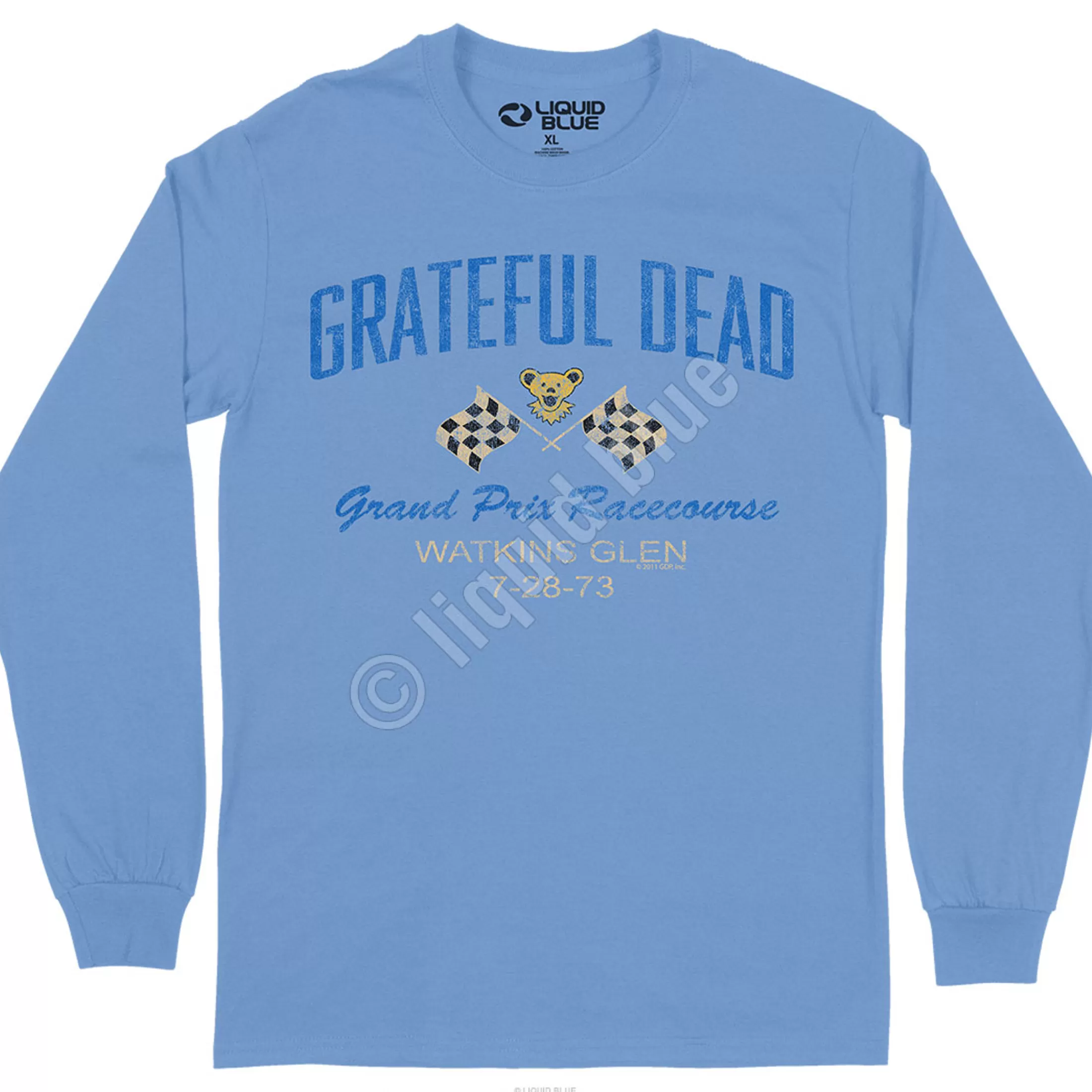 Long Sleeve | Grateful Dead<Liquid Blue Grand Prix Long Sleeve T-Shirt