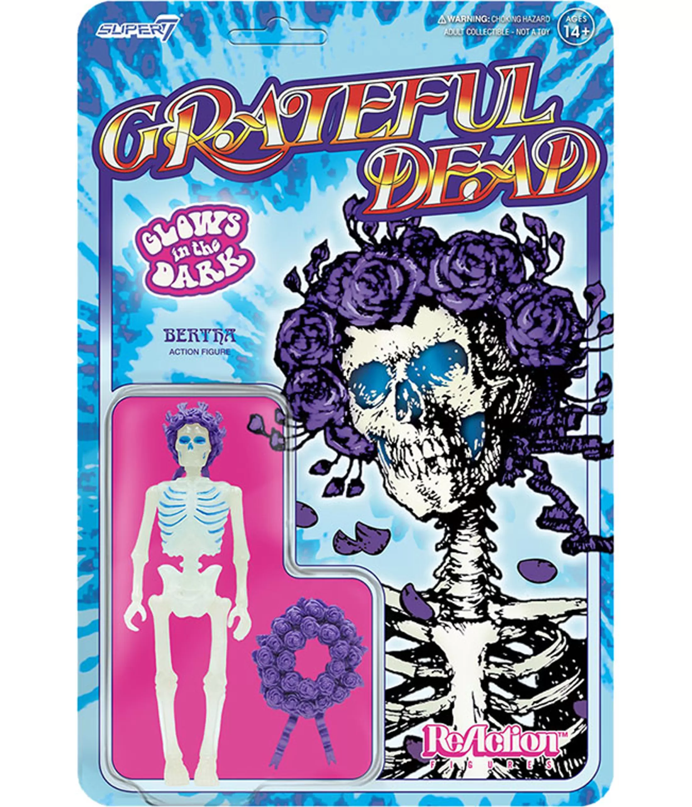 Grateful Dead<Liquid Blue Grateful Dead Bertha Glow ReAction Figure