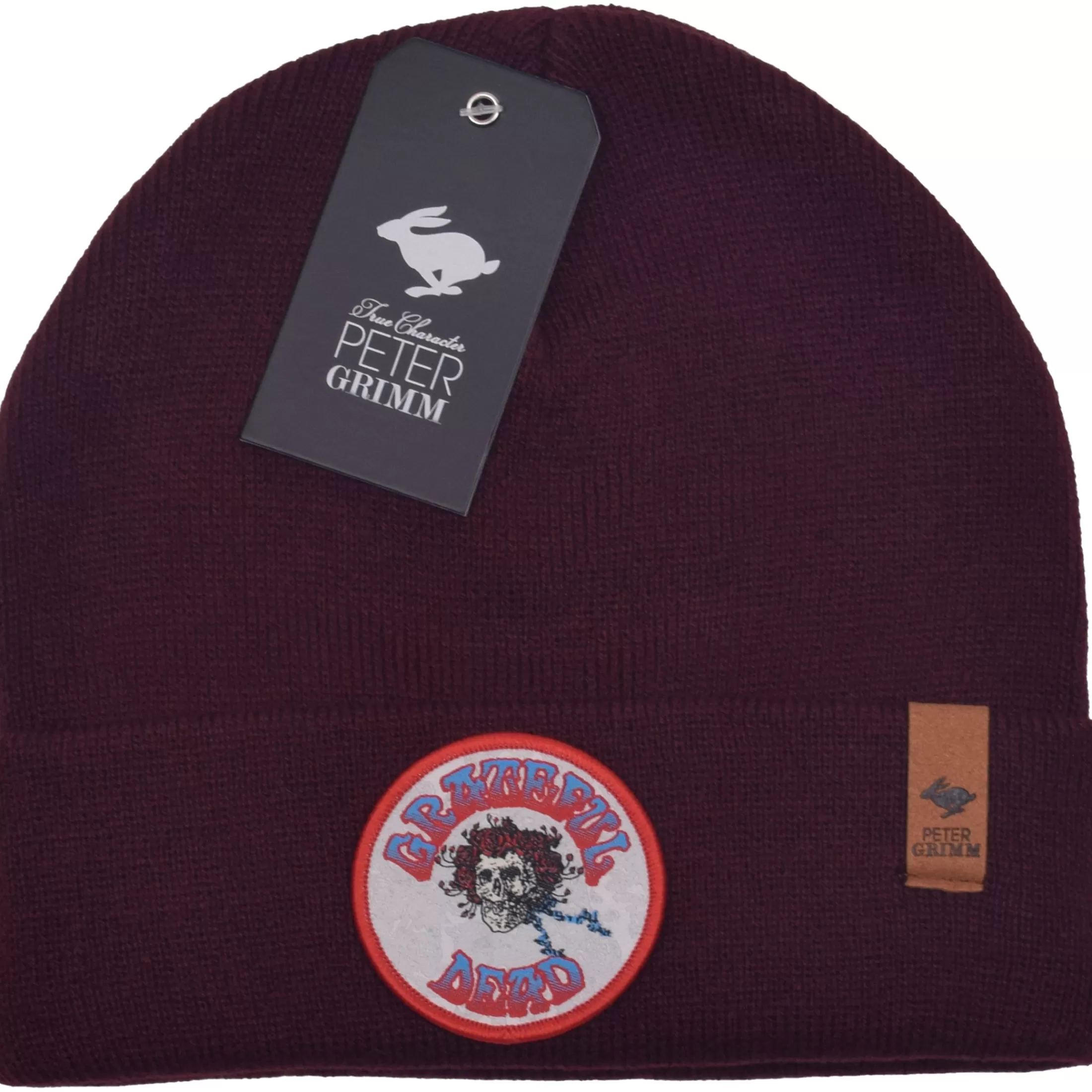 Hats | Grateful Dead<Liquid Blue Grateful Dead Skull And Roses Maroon Beanie