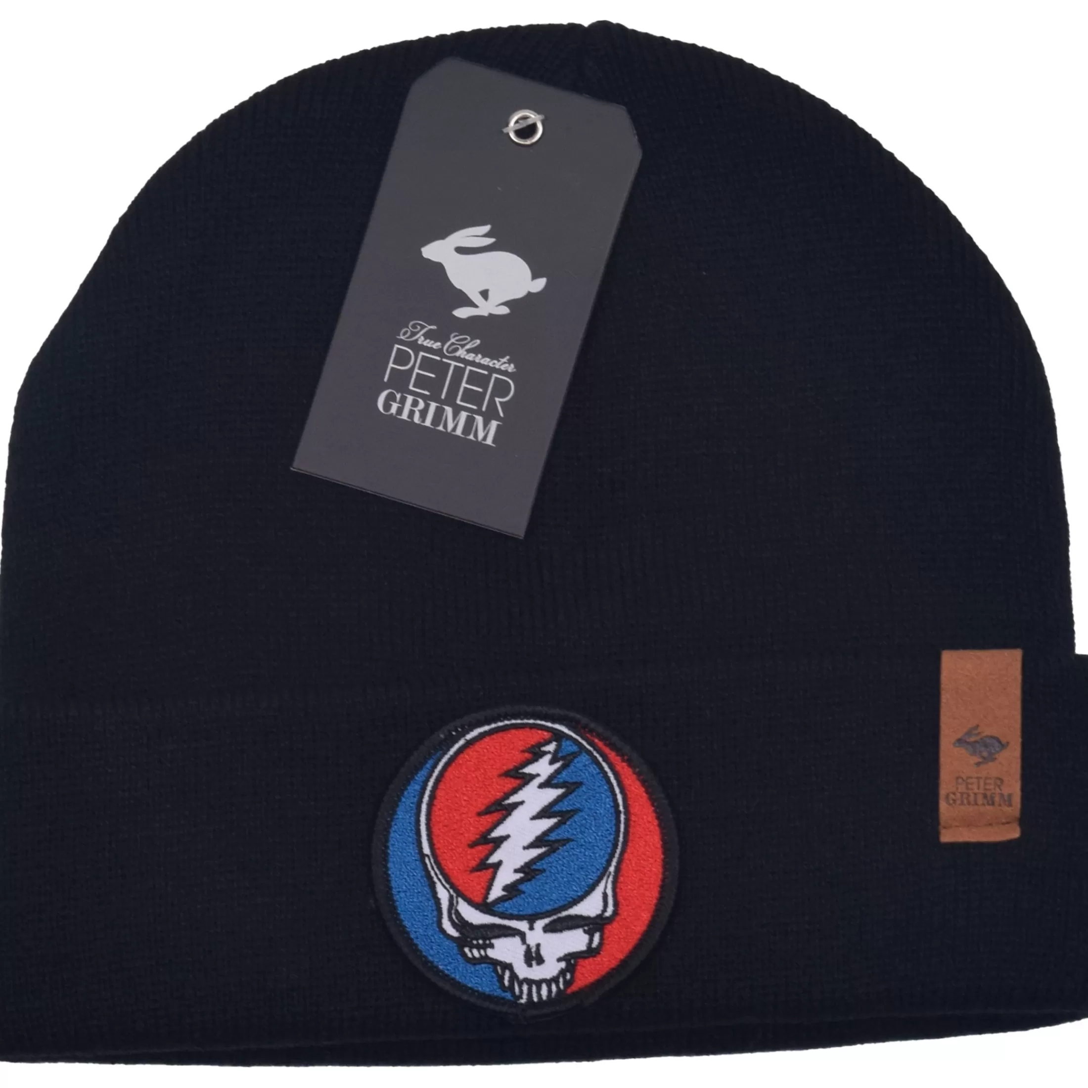 Hats | Grateful Dead<Liquid Blue Grateful Dead Steal Your Face Black Beanie