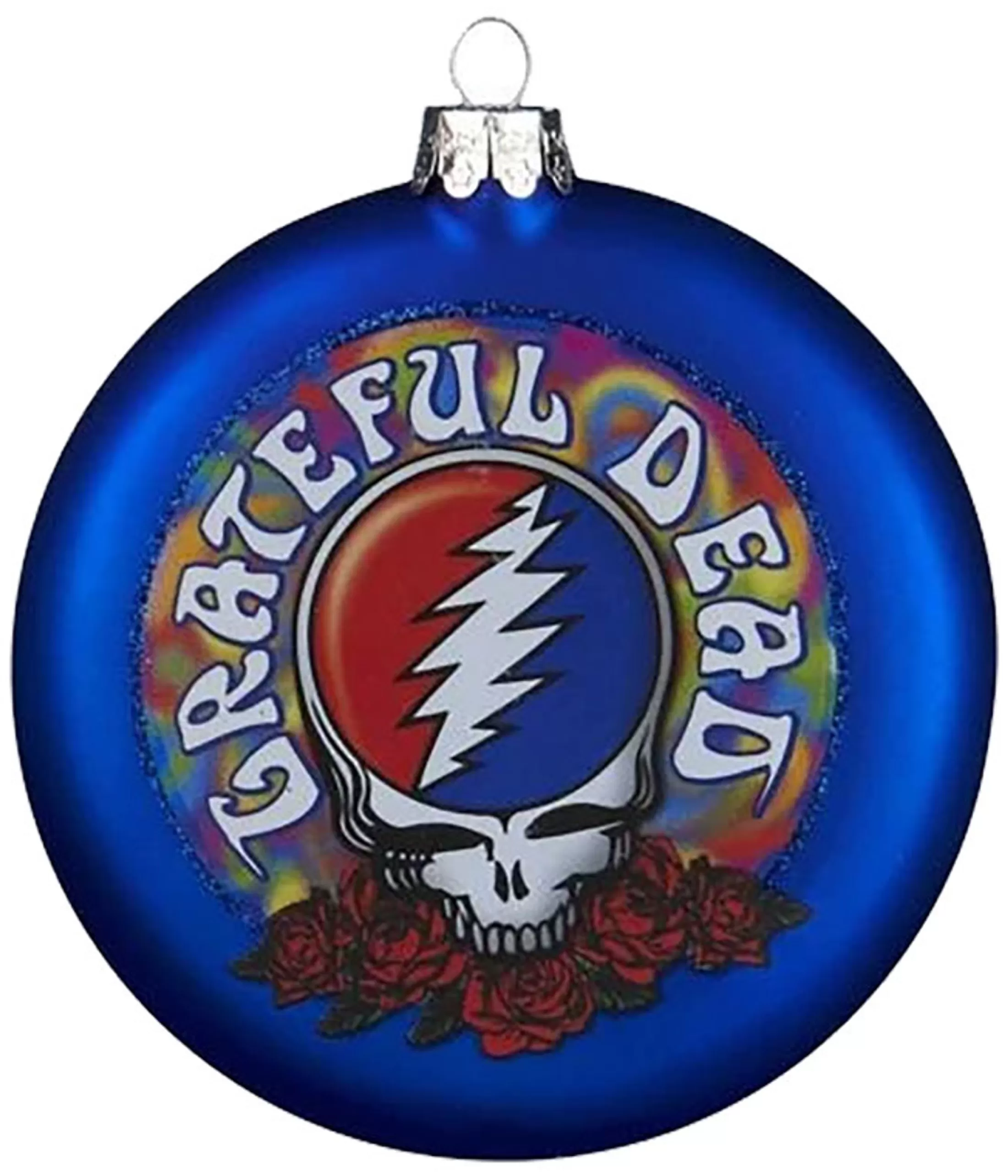 Grateful Dead<Liquid Blue Grateful Dead Steal Your Face Ornament