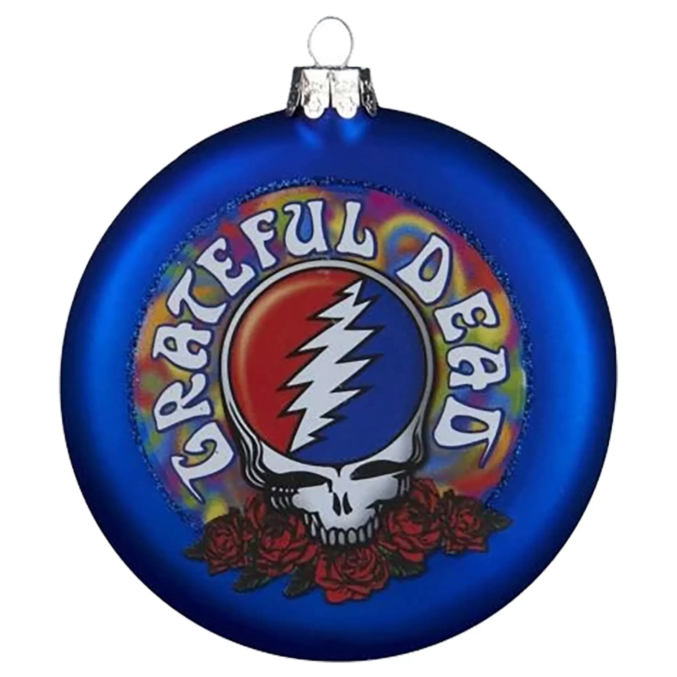 Grateful Dead<Liquid Blue Grateful Dead Steal Your Face Ornament