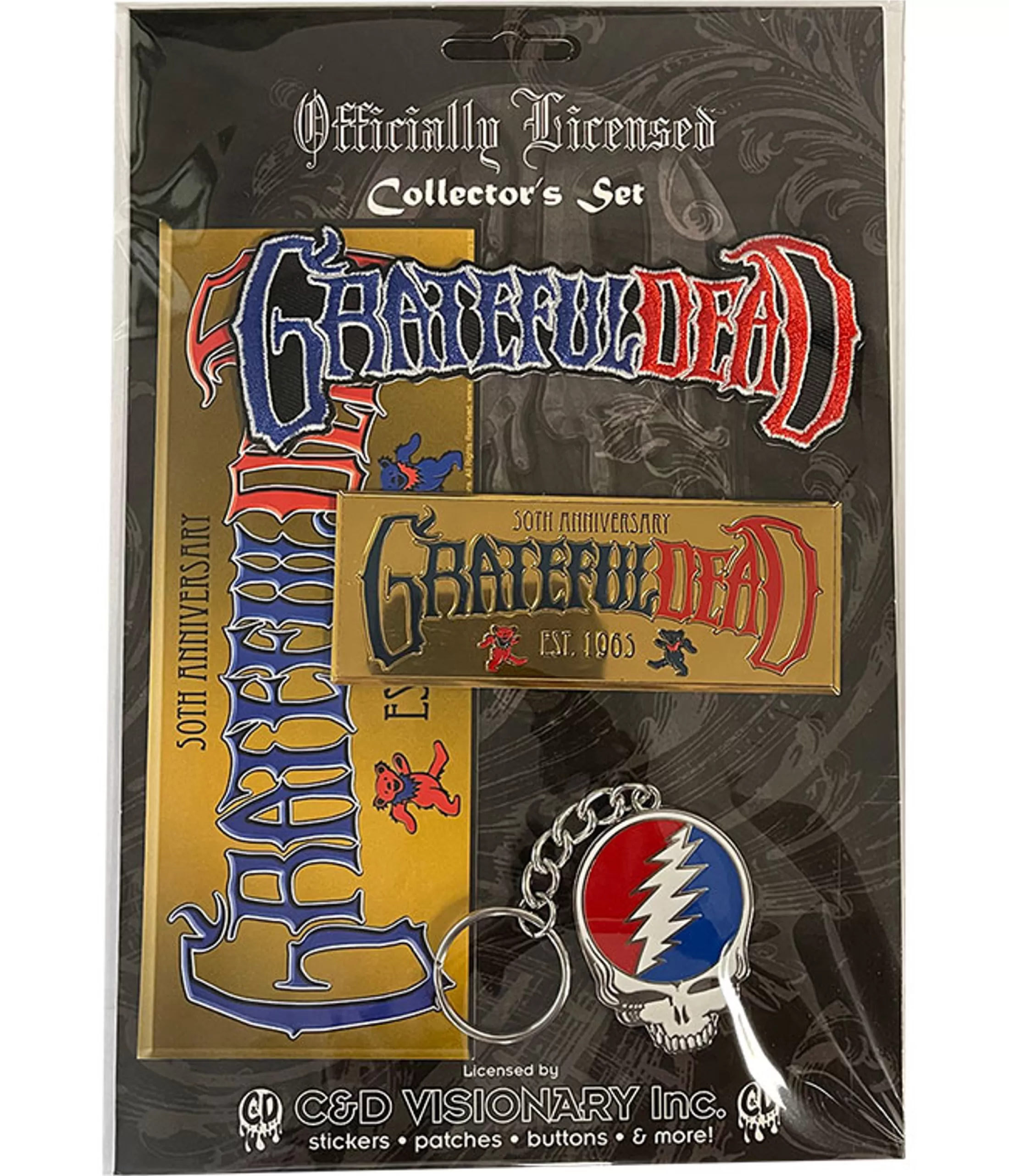 Patches | Keychains<Liquid Blue Grateful Dead 50th Anniversary Collector Set