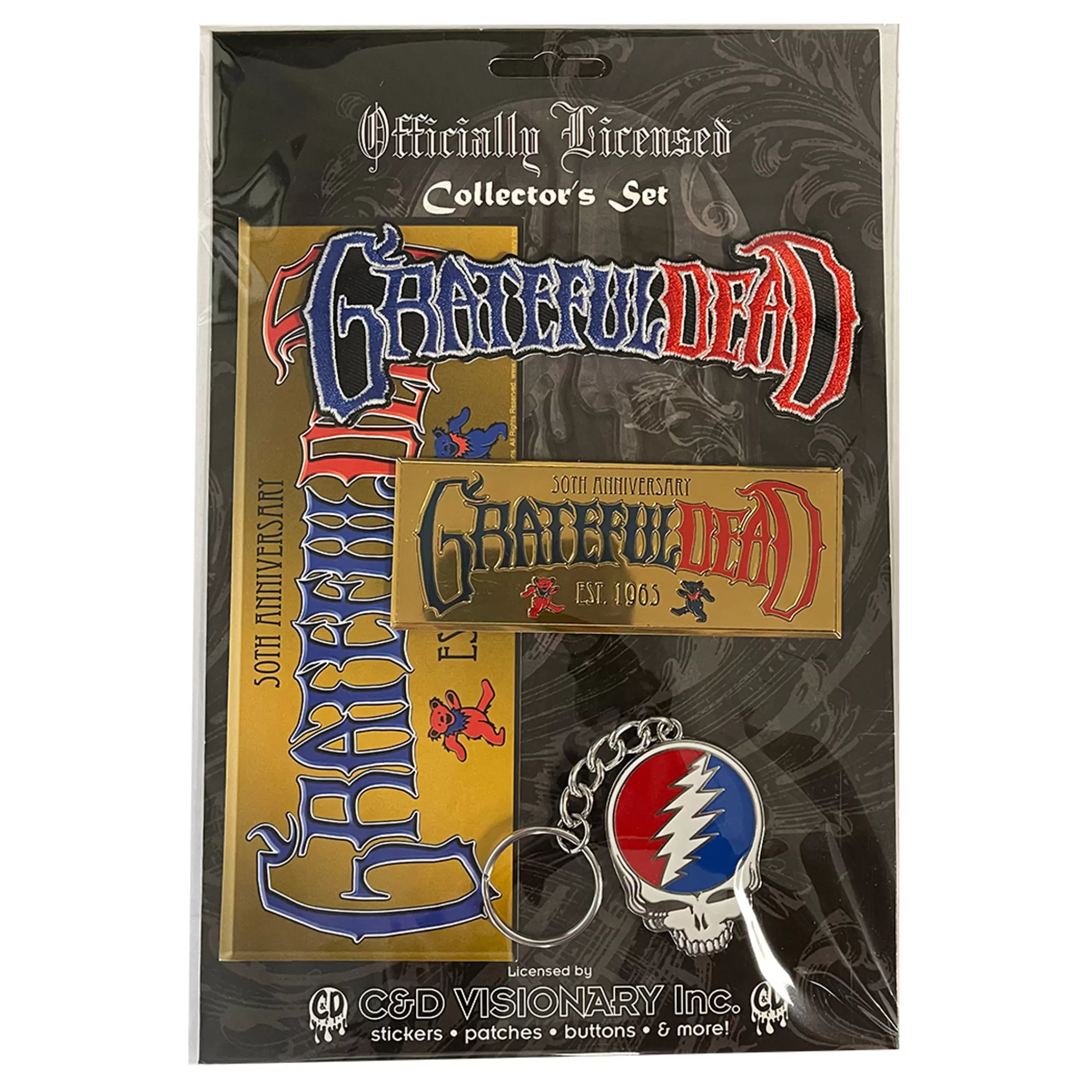 Patches | Keychains<Liquid Blue Grateful Dead 50th Anniversary Collector Set