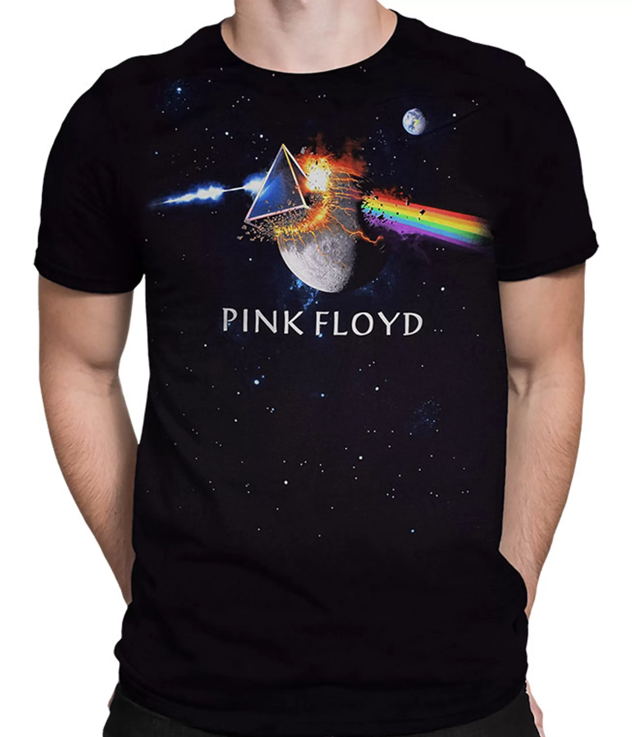 Athletic T-Shirt | Pink Floyd<Liquid Blue Great Gig In The Sky Black Athletic T-Shirt