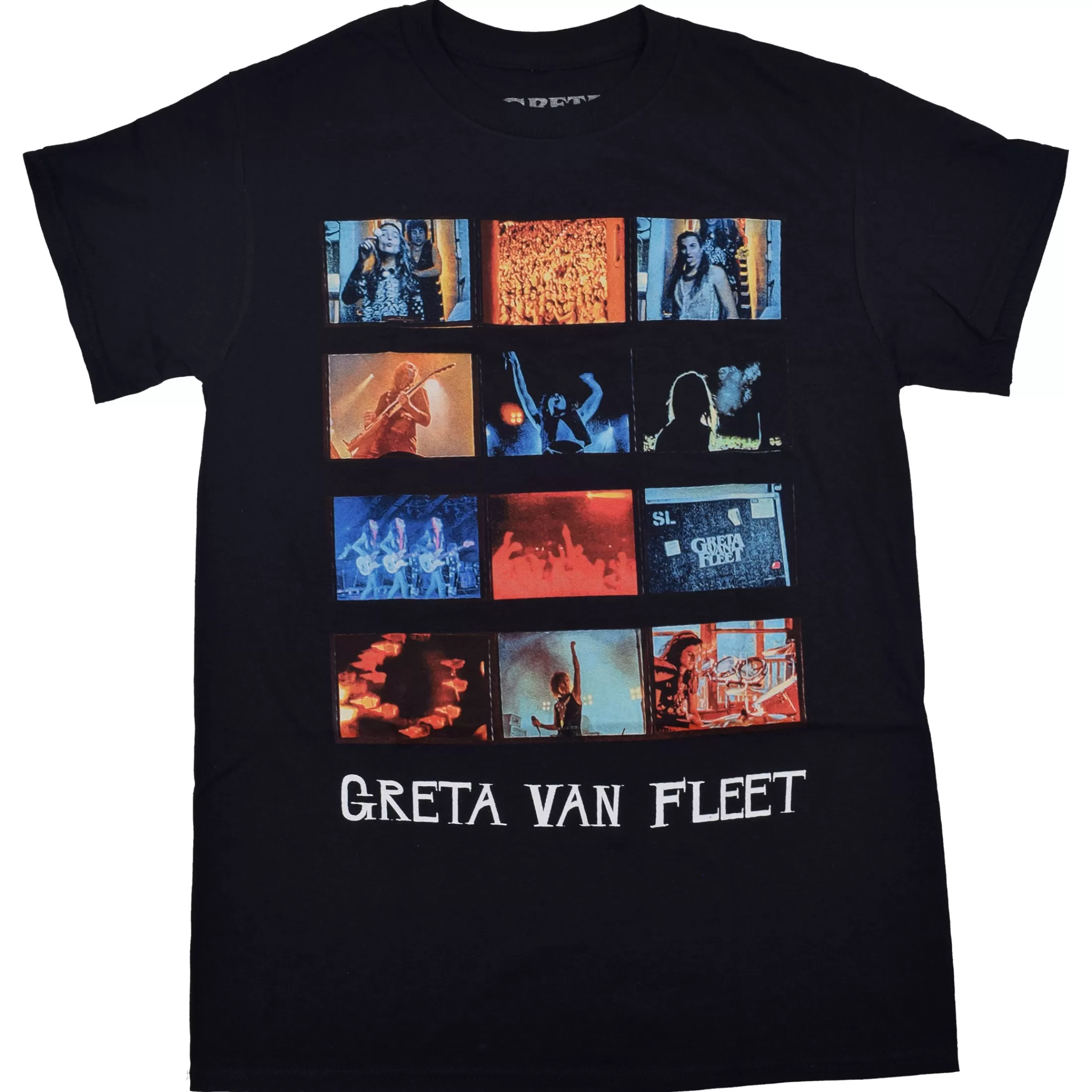 T-Shirt | Greta Van Fleet<Liquid Blue Greta Van Fleet My Way Soon Cover Black T-Shirt