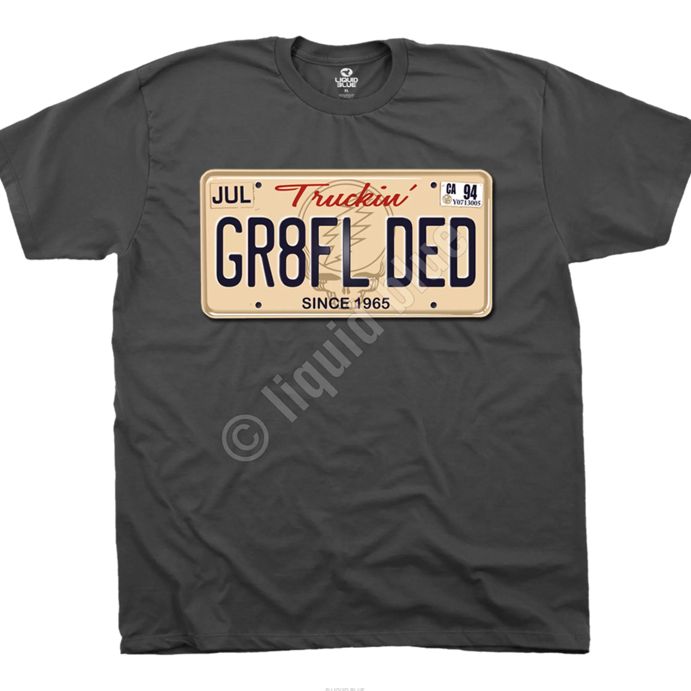 T-Shirt | Grateful Dead<Liquid Blue Gr8fl Ded Grey T-Shirt