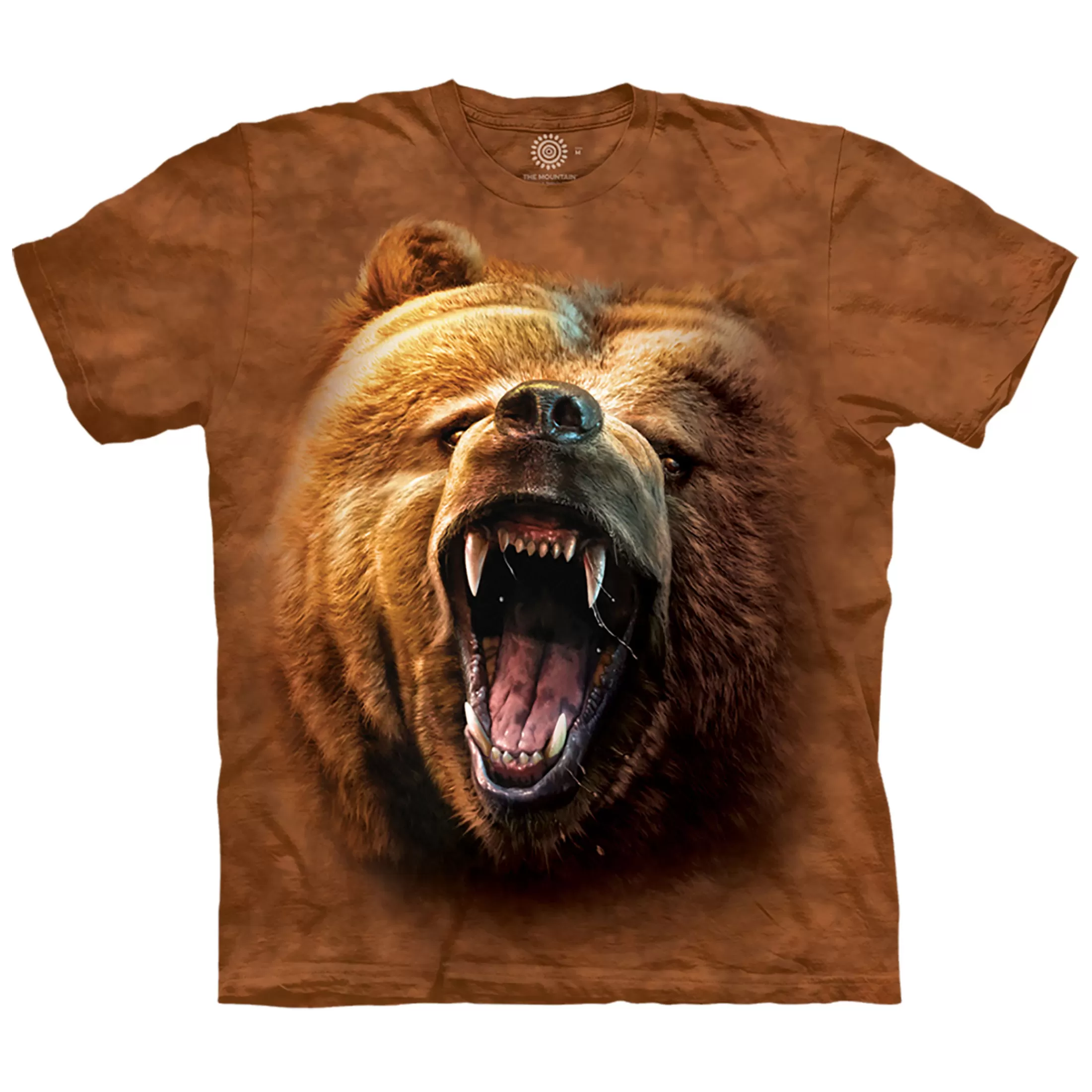 T-Shirt | North American Animals<Liquid Blue Grizzly Growl Classic Cotton T-Shirt