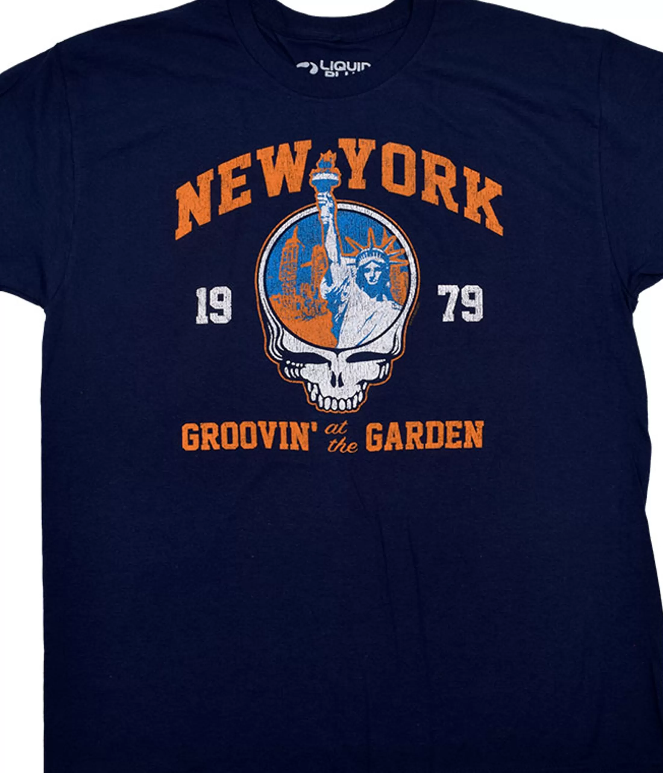 T-Shirt | Grateful Dead<Liquid Blue Groovin At The Garden Navy T-Shirt