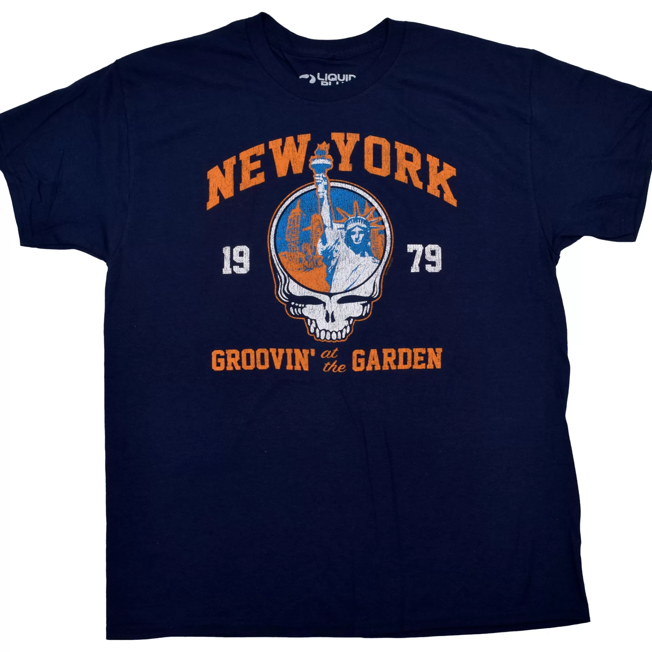 T-Shirt | Grateful Dead<Liquid Blue Groovin At The Garden Navy T-Shirt