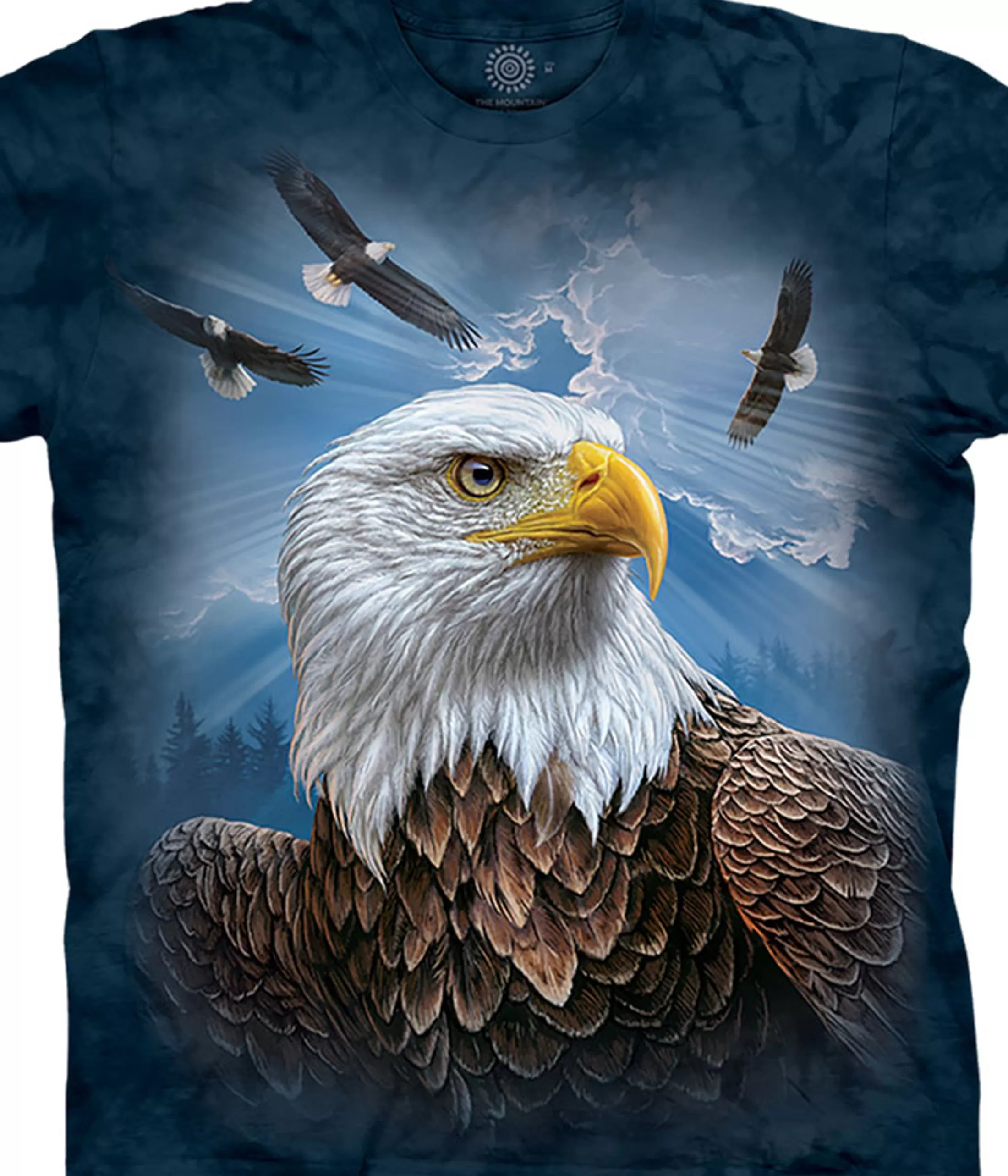 T-Shirt<Liquid Blue Guardian Eagle Classic Cotton T-Shirt