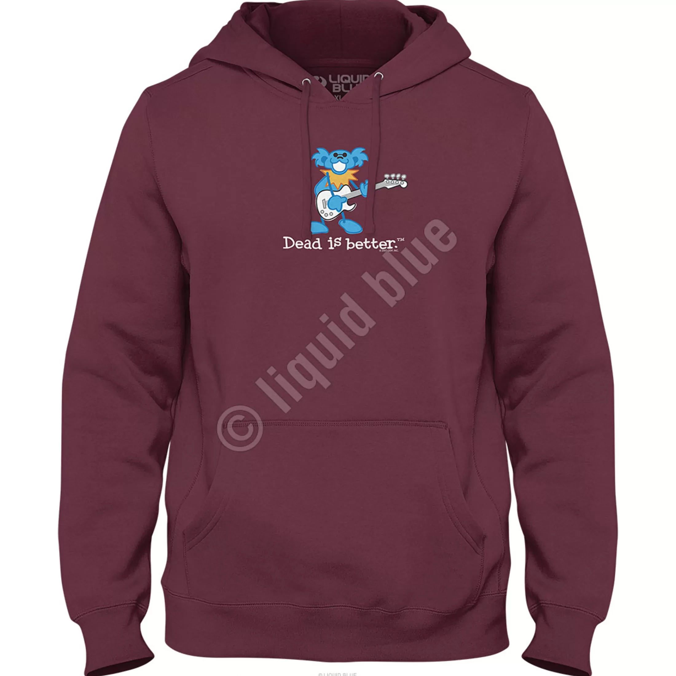 Hoodie | Grateful Dead<Liquid Blue Guitar Dead Is Better Hoodie