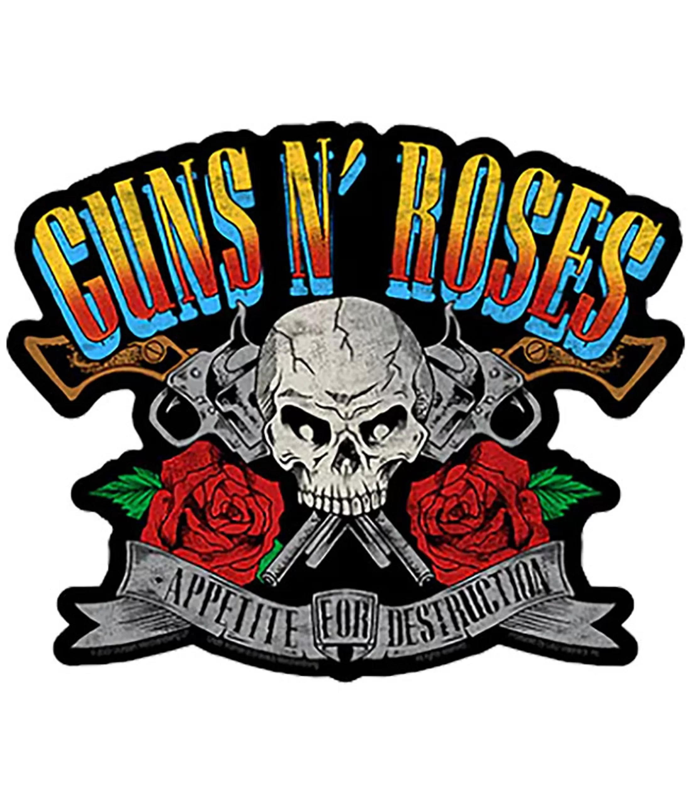 Guns N Roses<Liquid Blue Guns N Roses Appetite for Destruction Sticker