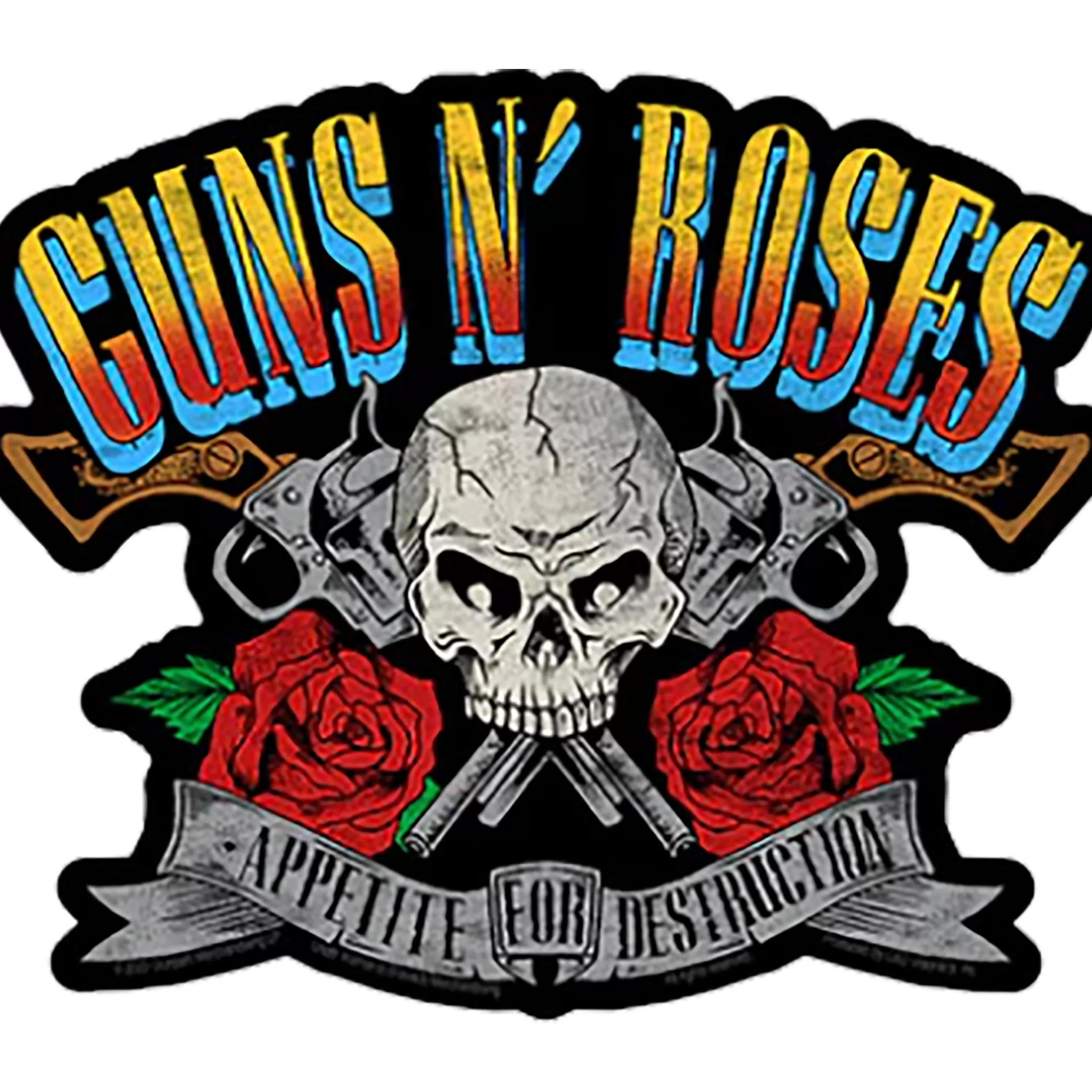 Guns N Roses<Liquid Blue Guns N Roses Appetite for Destruction Sticker