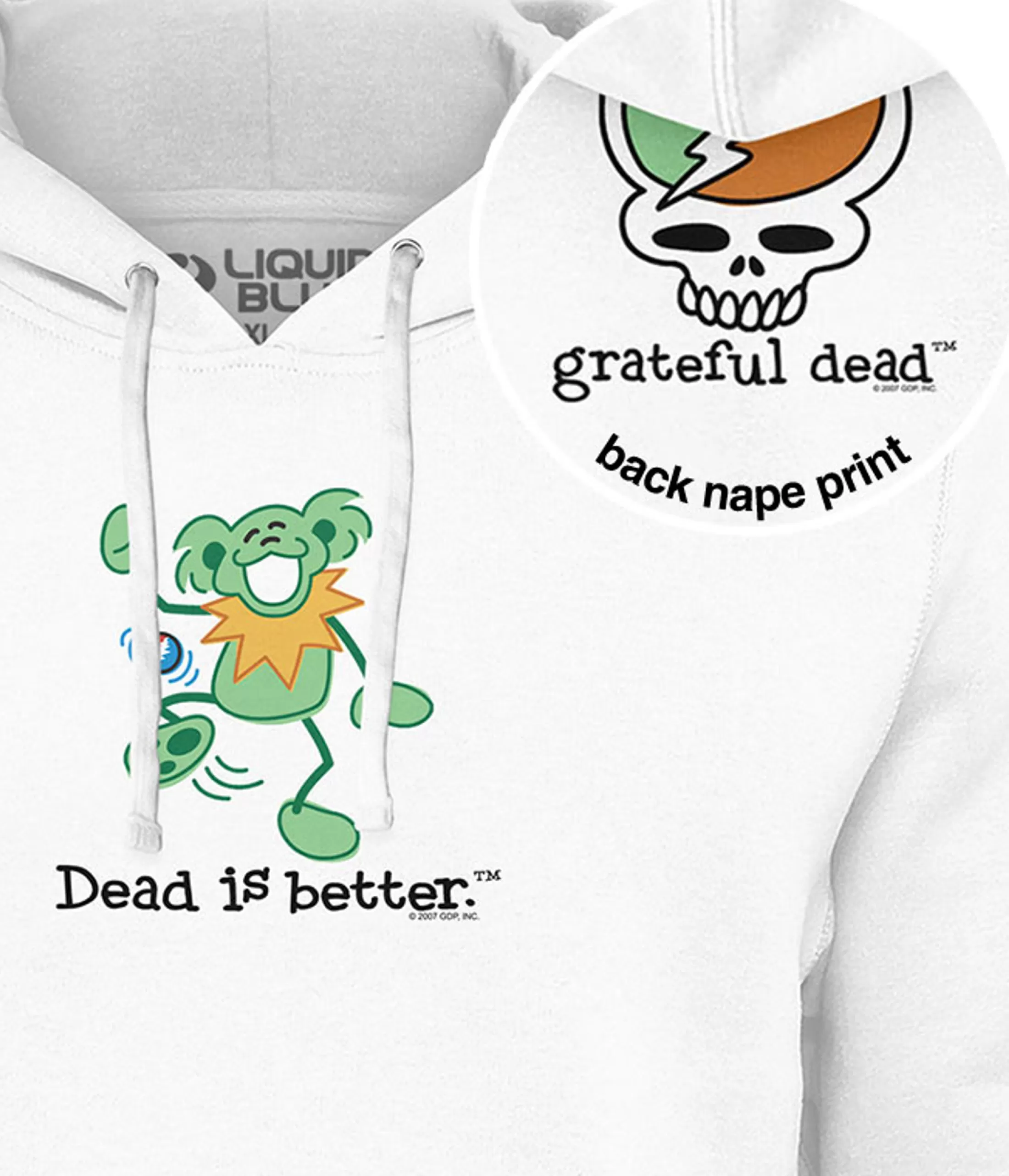 Hoodie | Grateful Dead<Liquid Blue Hacky Dead Is Better Hoodie