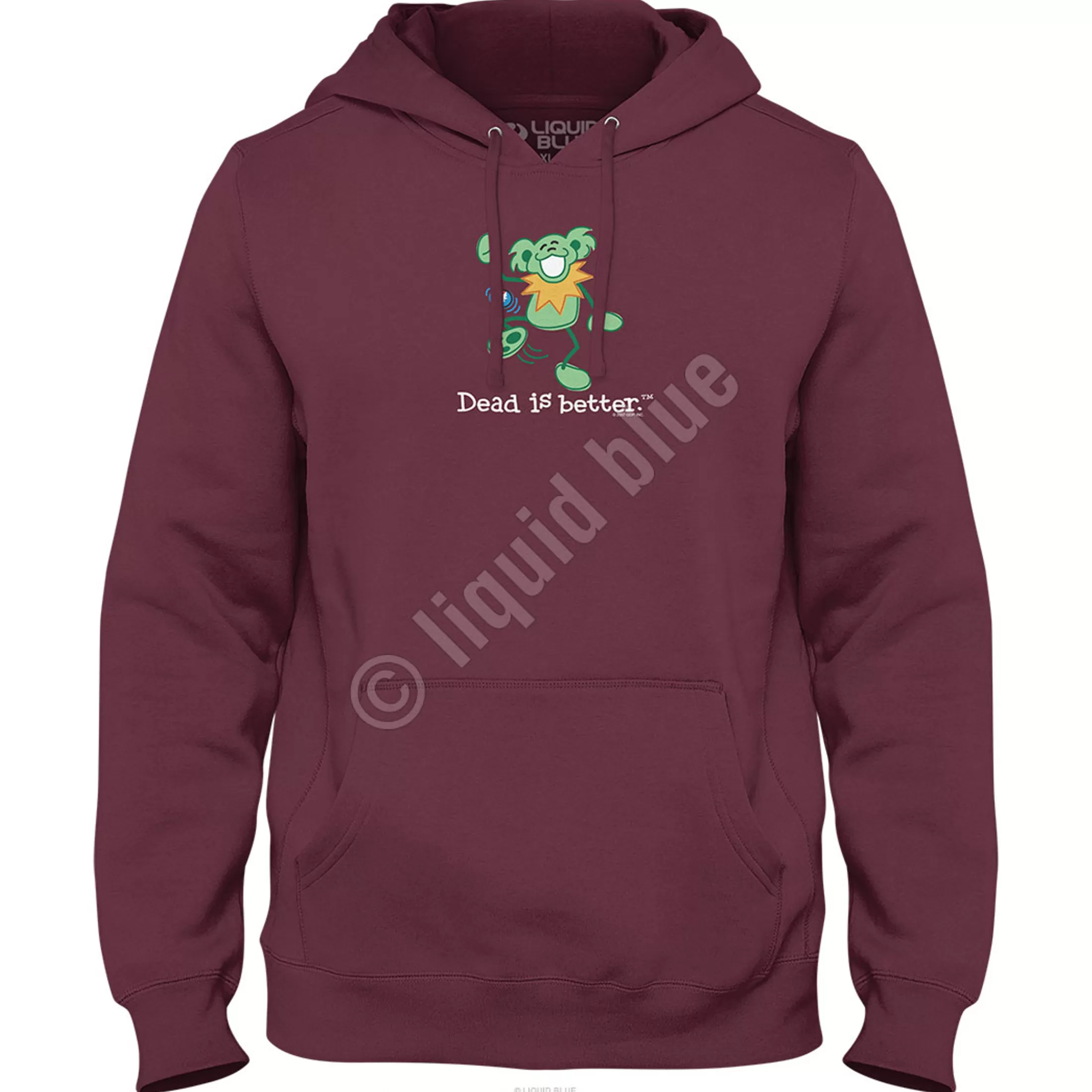 Hoodie | Grateful Dead<Liquid Blue Hacky Dead Is Better Hoodie