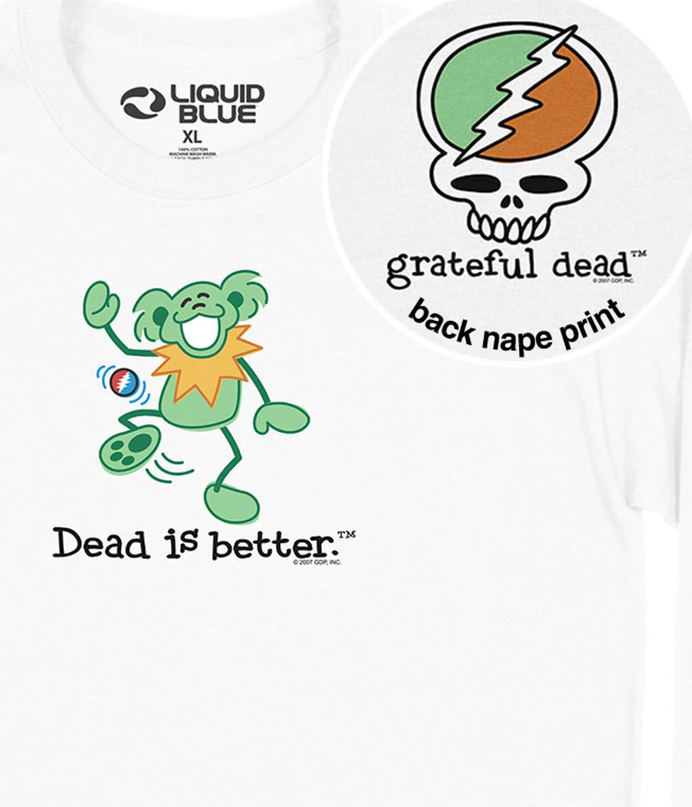 Long Sleeve | Grateful Dead<Liquid Blue Hacky Dead Is Better Long Sleeve T-Shirt