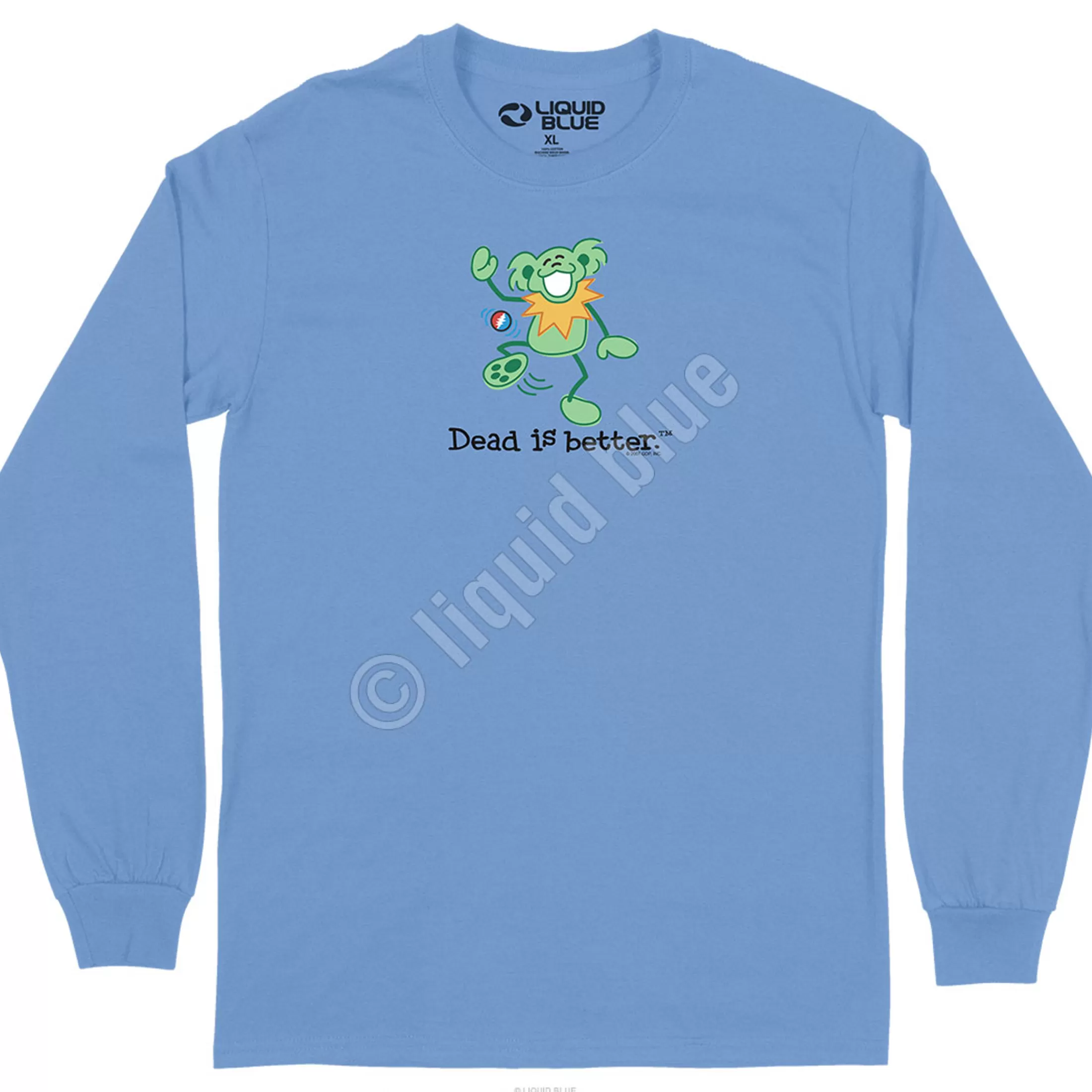 Long Sleeve | Grateful Dead<Liquid Blue Hacky Dead Is Better Long Sleeve T-Shirt