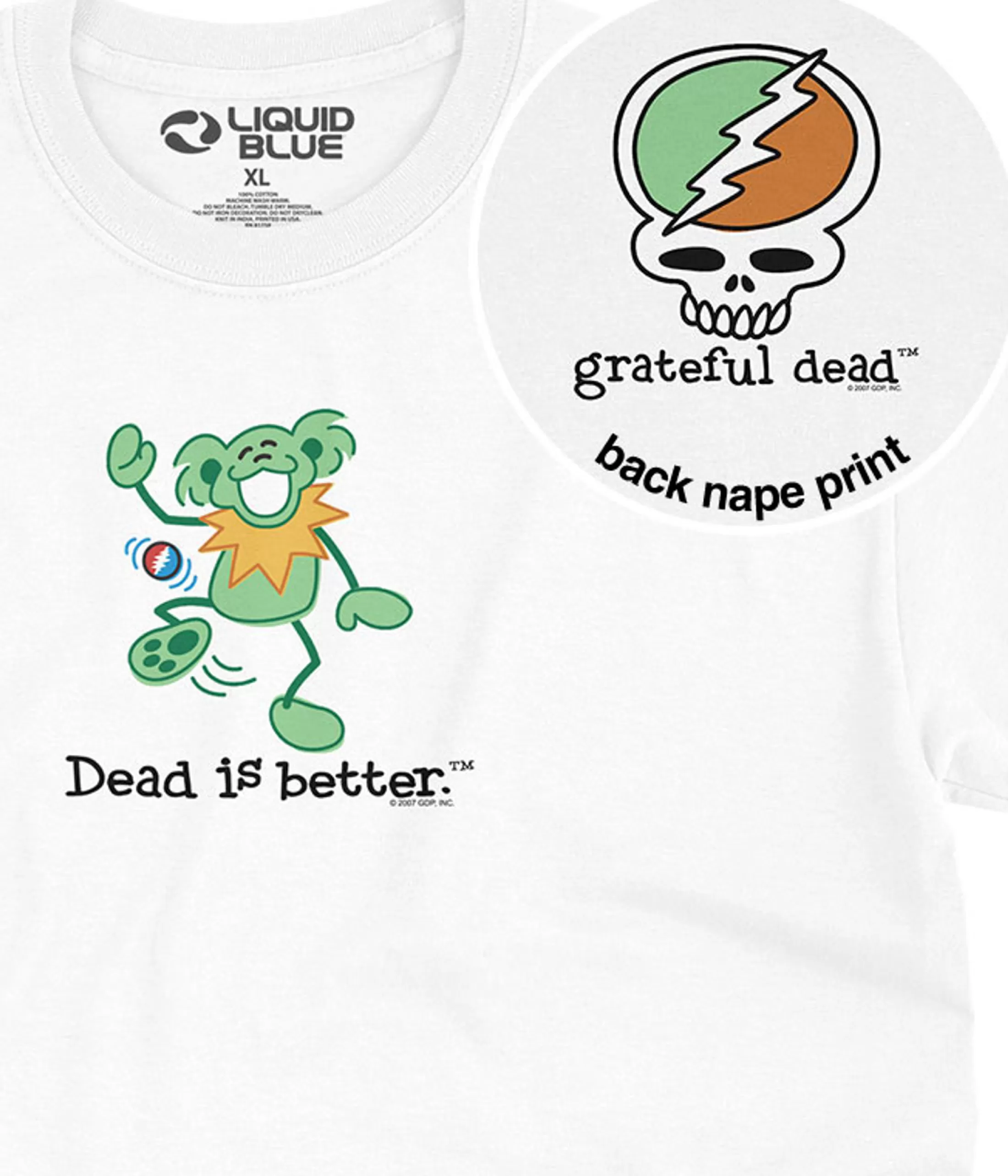 T-Shirt | Grateful Dead<Liquid Blue Hacky Dead Is Better T-Shirt