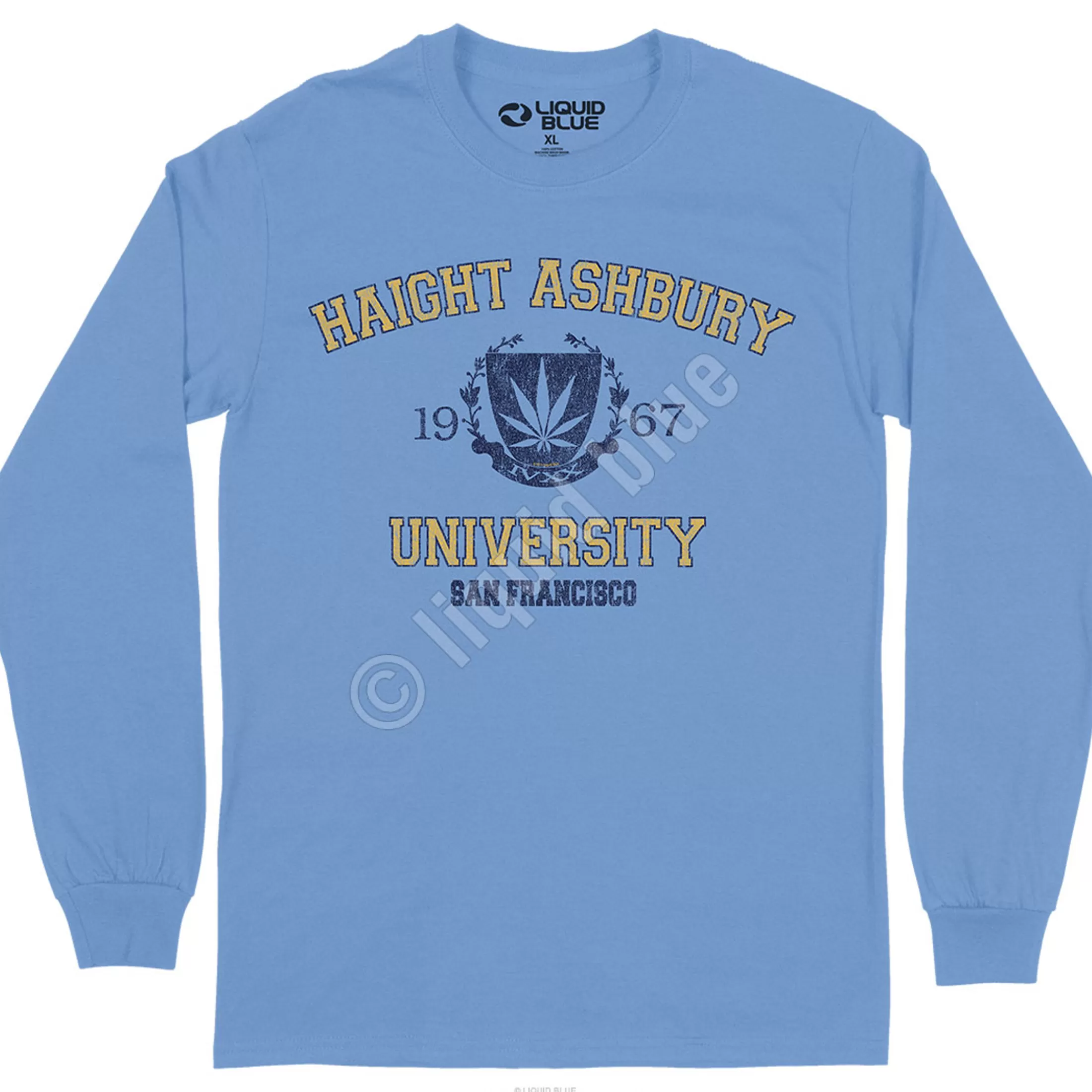 Long Sleeve | Haight Ashbury<Liquid Blue Haight Ashbury Long Sleeve T-Shirt