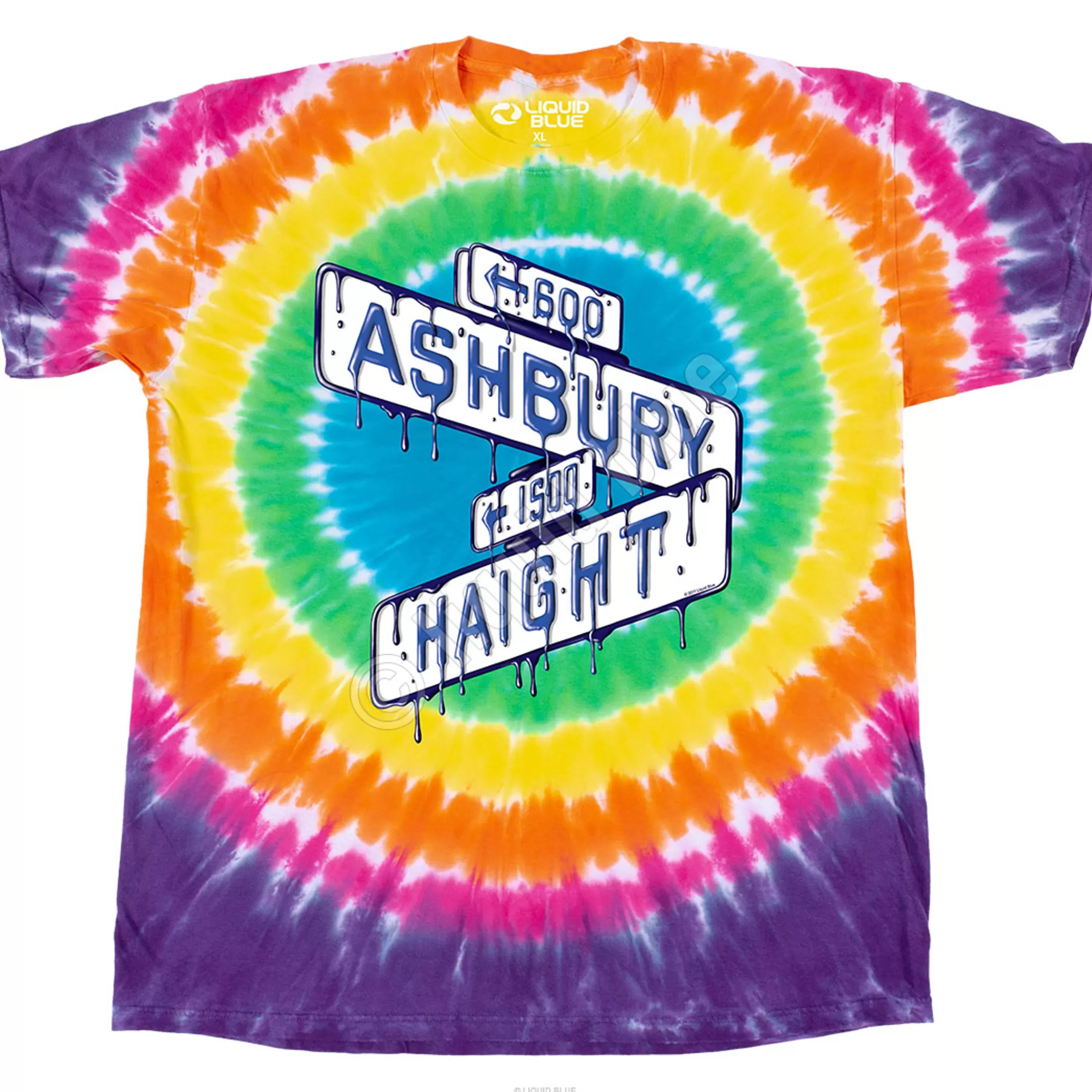 T-Shirt | Haight Ashbury<Liquid Blue Haight Ashbury Sign T-Shirt