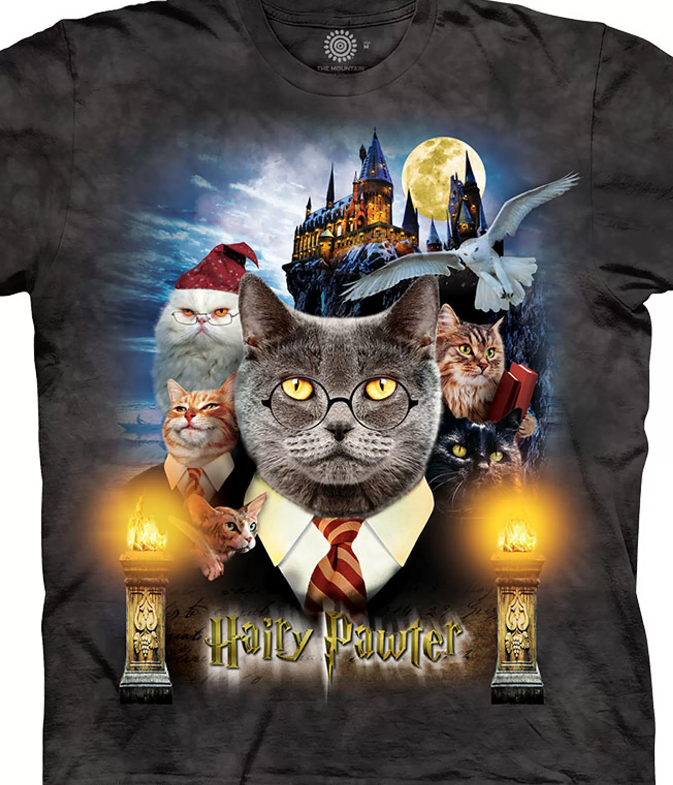 T-Shirt | Christmas<Liquid Blue Hairy Pawter Classic Cotton T-Shirt