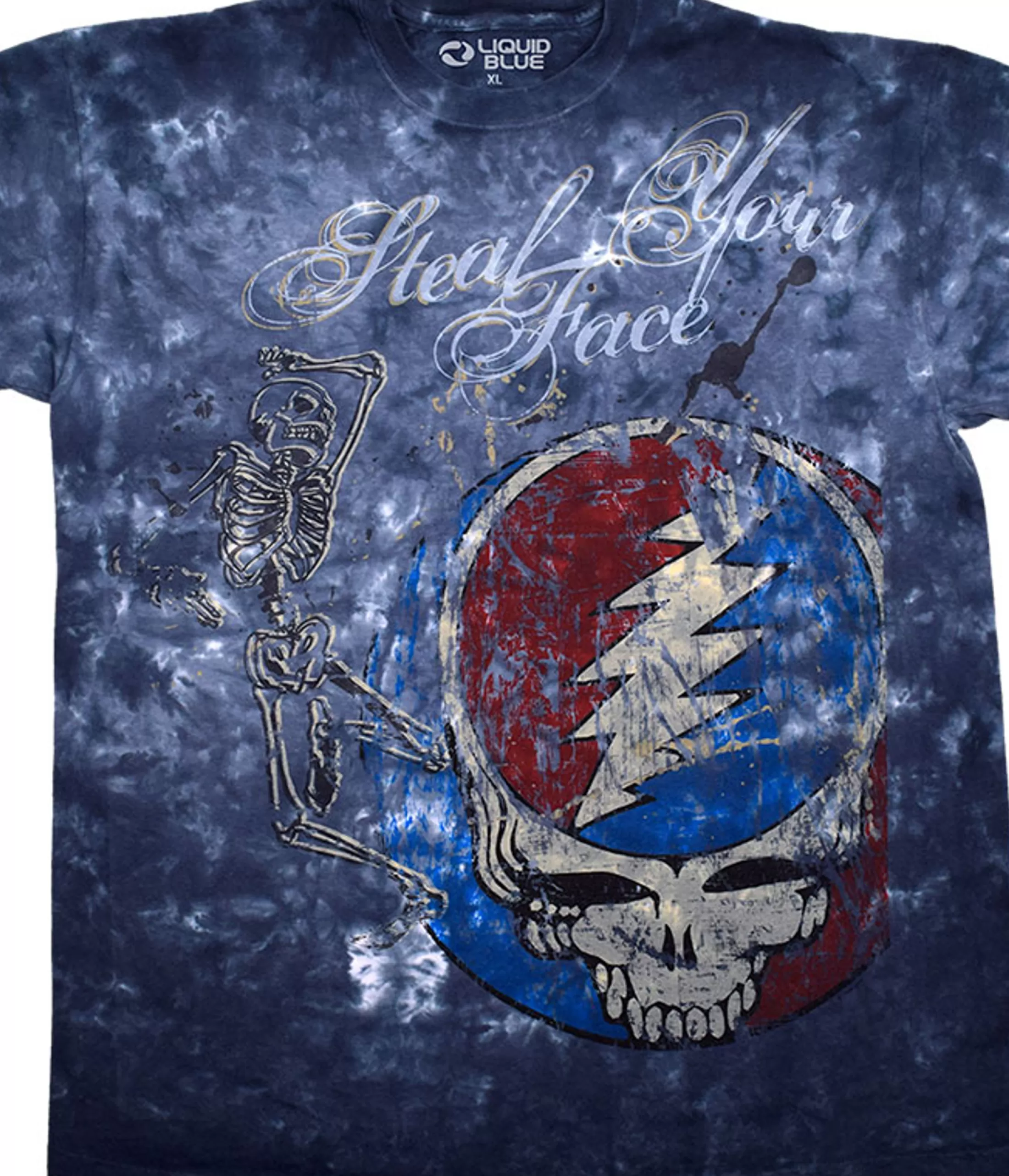 T-Shirt | Grateful Dead<Liquid Blue Half Step Tie-Dye T-Shirt