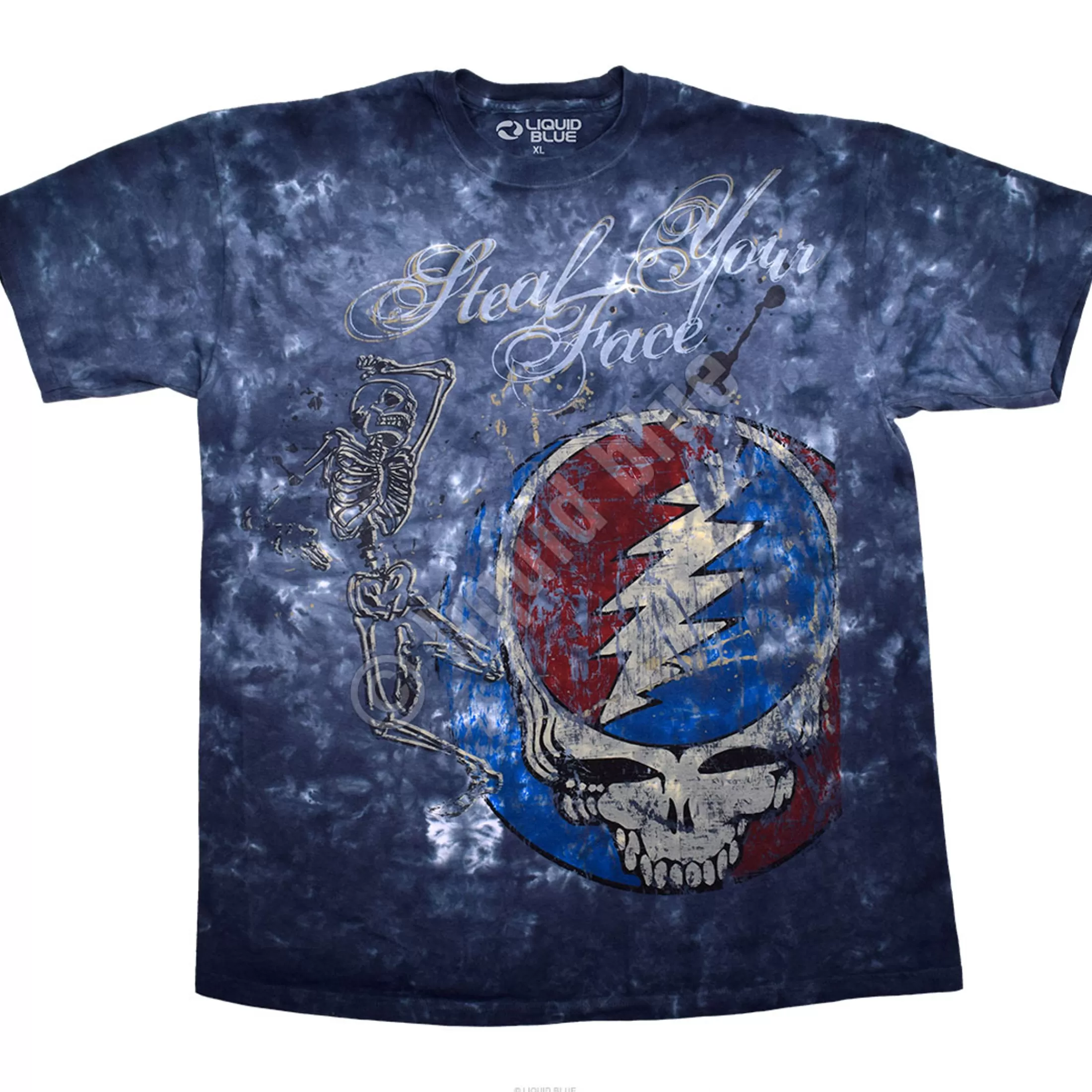 T-Shirt | Grateful Dead<Liquid Blue Half Step Tie-Dye T-Shirt