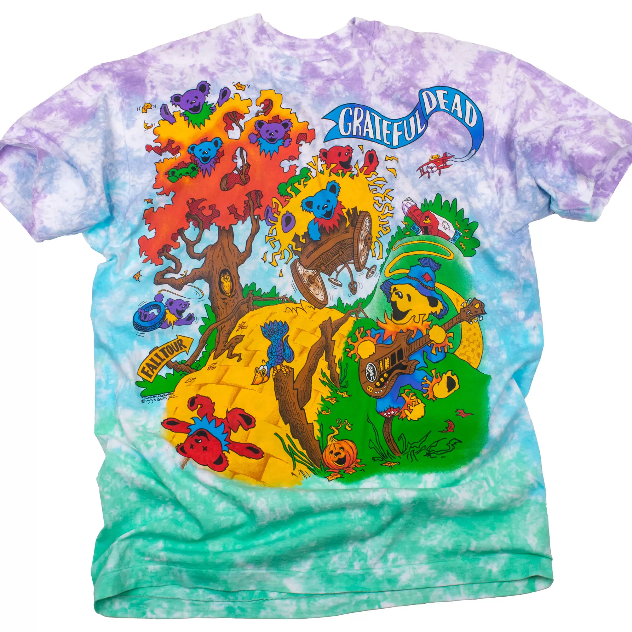 T-Shirt | Halloween<Liquid Blue Hayride 93 Rise & Fall Tour Tie-Dye T-Shirt