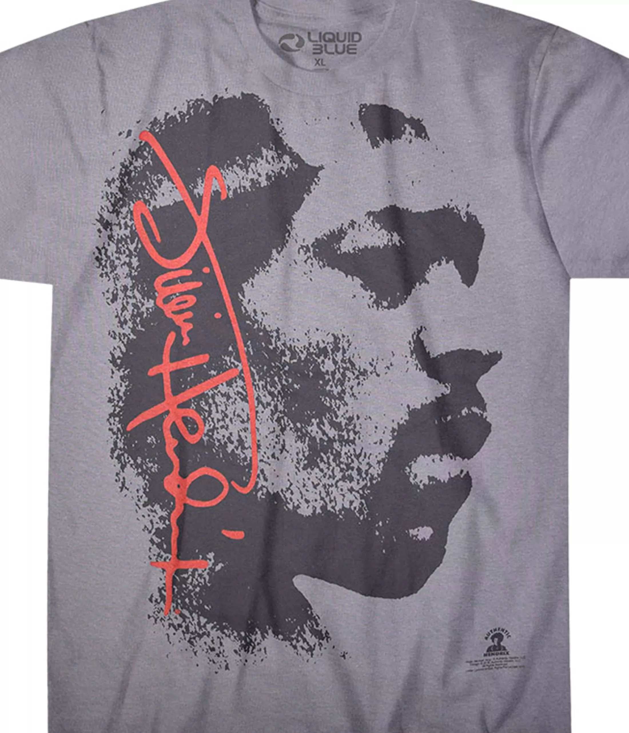 T-Shirt | Jimi Hendrix<Liquid Blue Hey Joe Grey T-Shirt