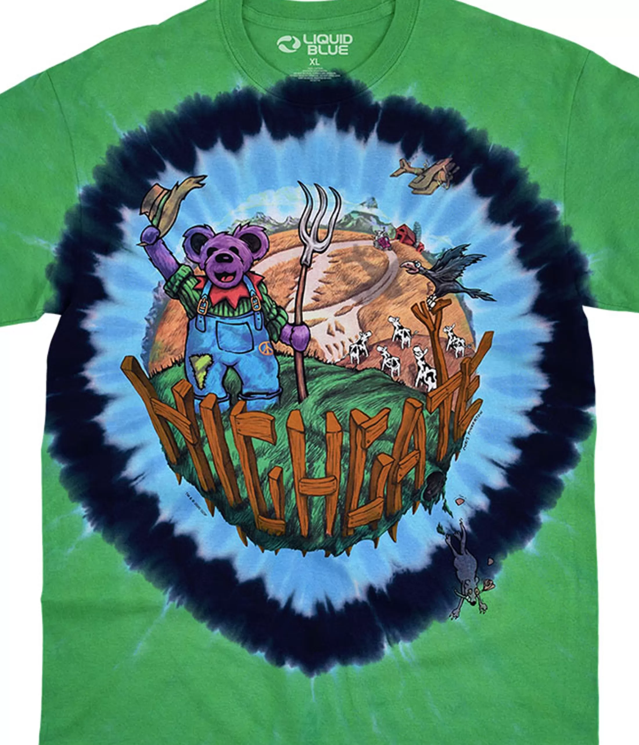 T-Shirt | Grateful Dead<Liquid Blue Highgate Tie-Dye T-Shirt