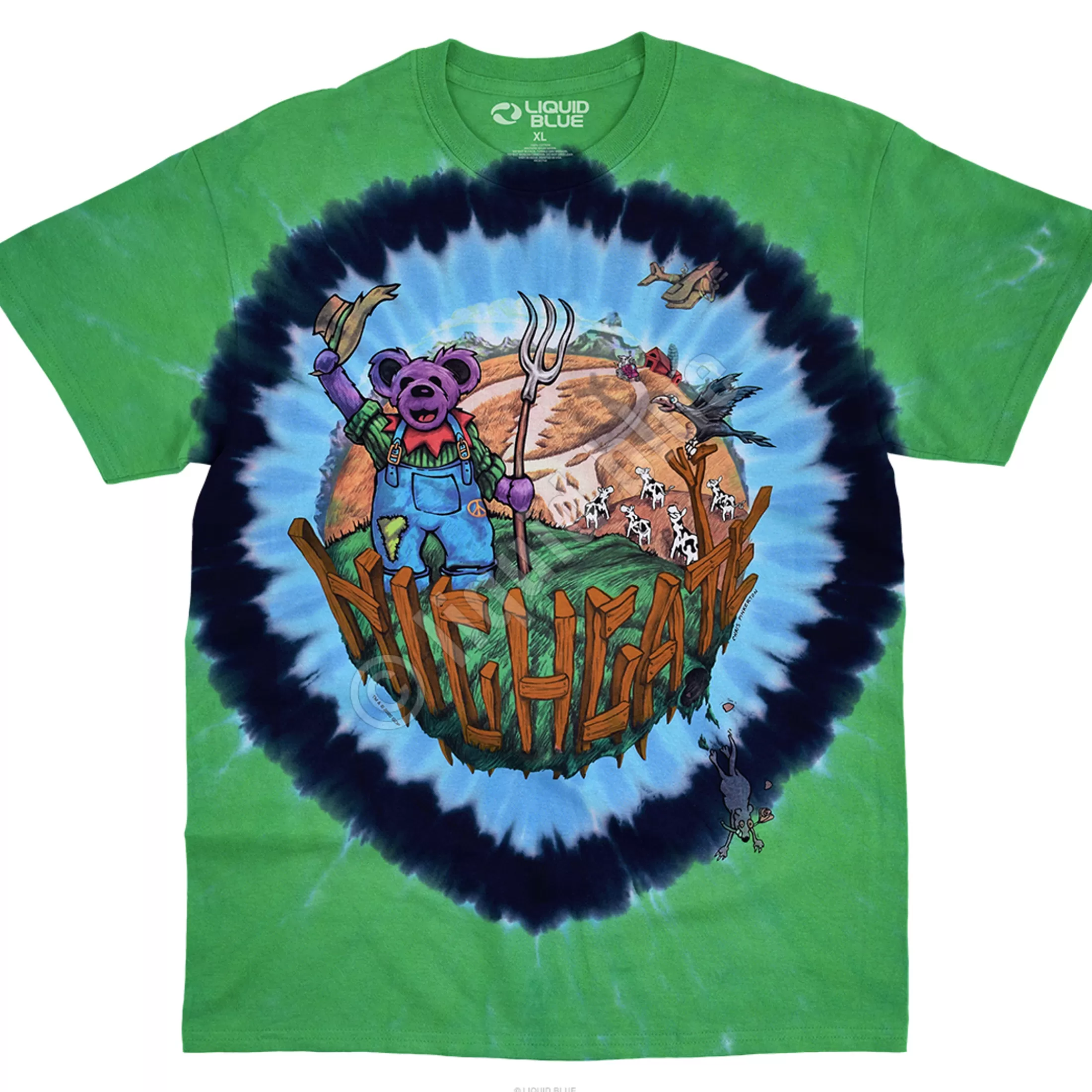 T-Shirt | Grateful Dead<Liquid Blue Highgate Tie-Dye T-Shirt